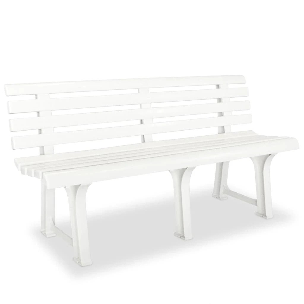 1 vidaXL Garden bench Durable - White, 1 of 6