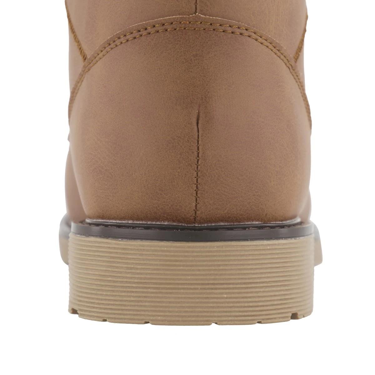 3 Padded Collar Boots Brown, 3 of 4
