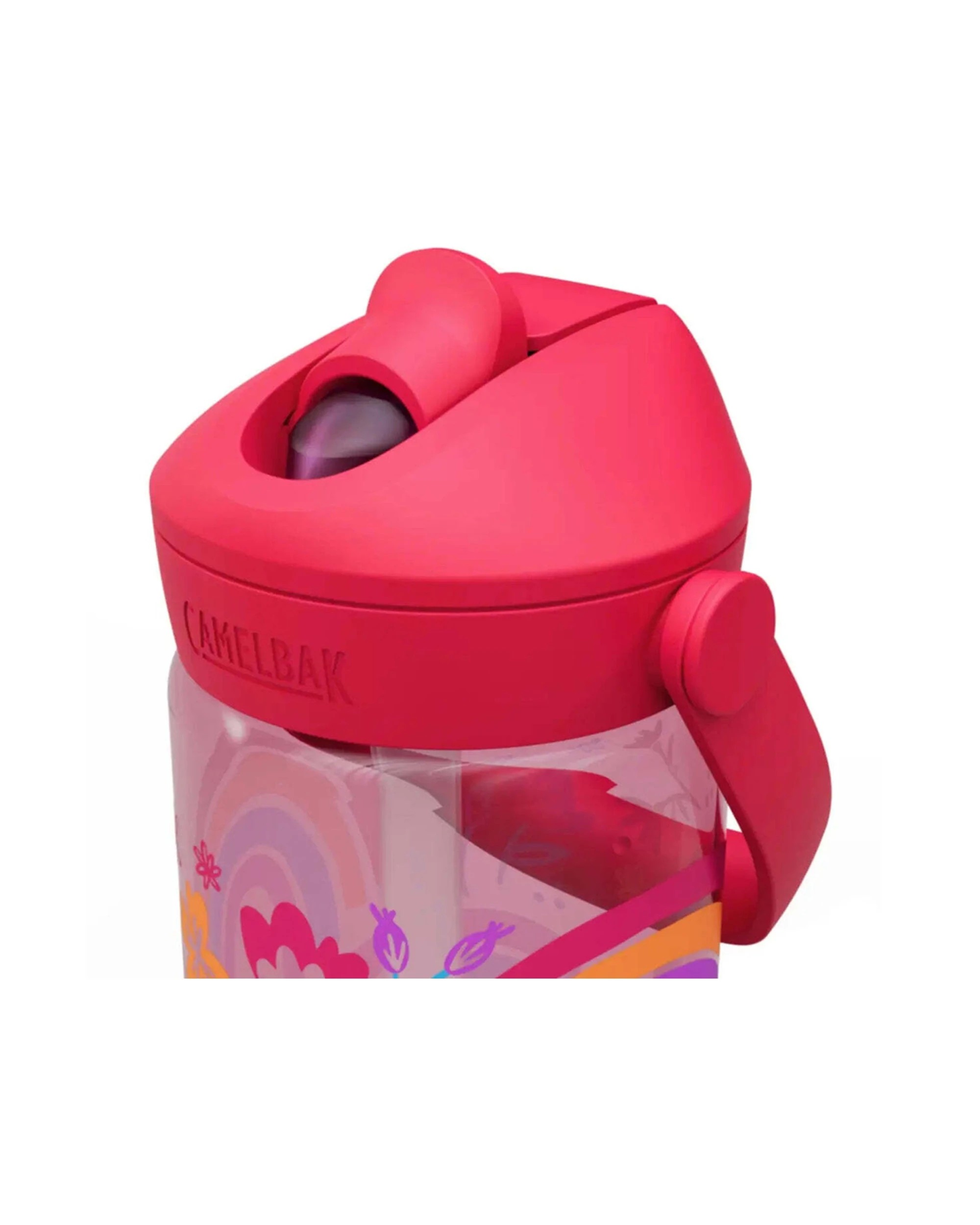 4 CamelBak Kids Thrive Flip Straw 400ml Drink Bottle Leakproof Rainboe Floral - Pink, 4 of 4