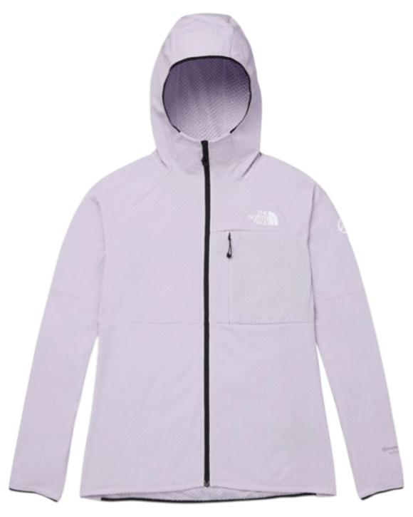 The North Face Womens Summit Futurefleece Lavender Full Zip Logo Hoodie