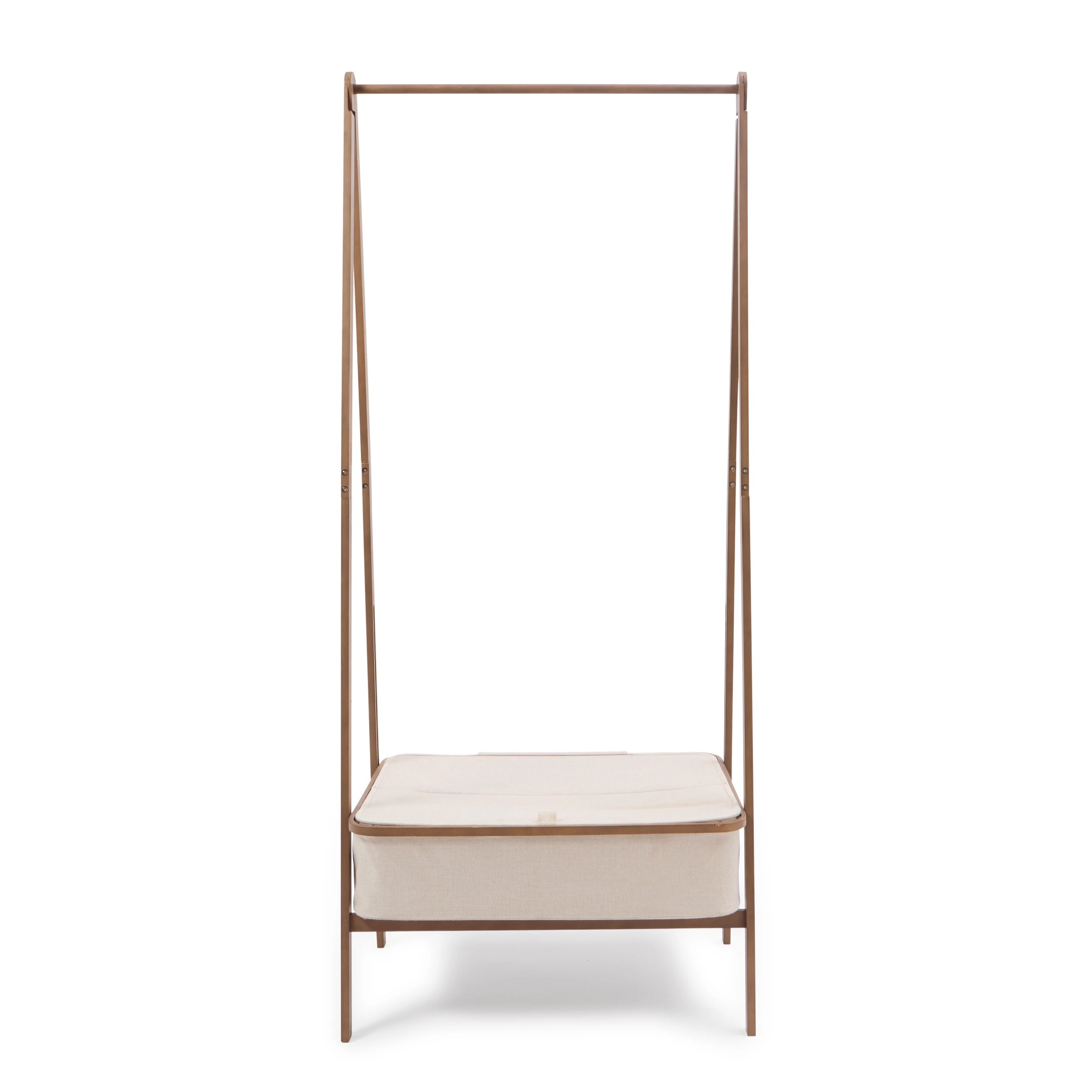 4 Walnut Look Garment Rack, 4 of 8