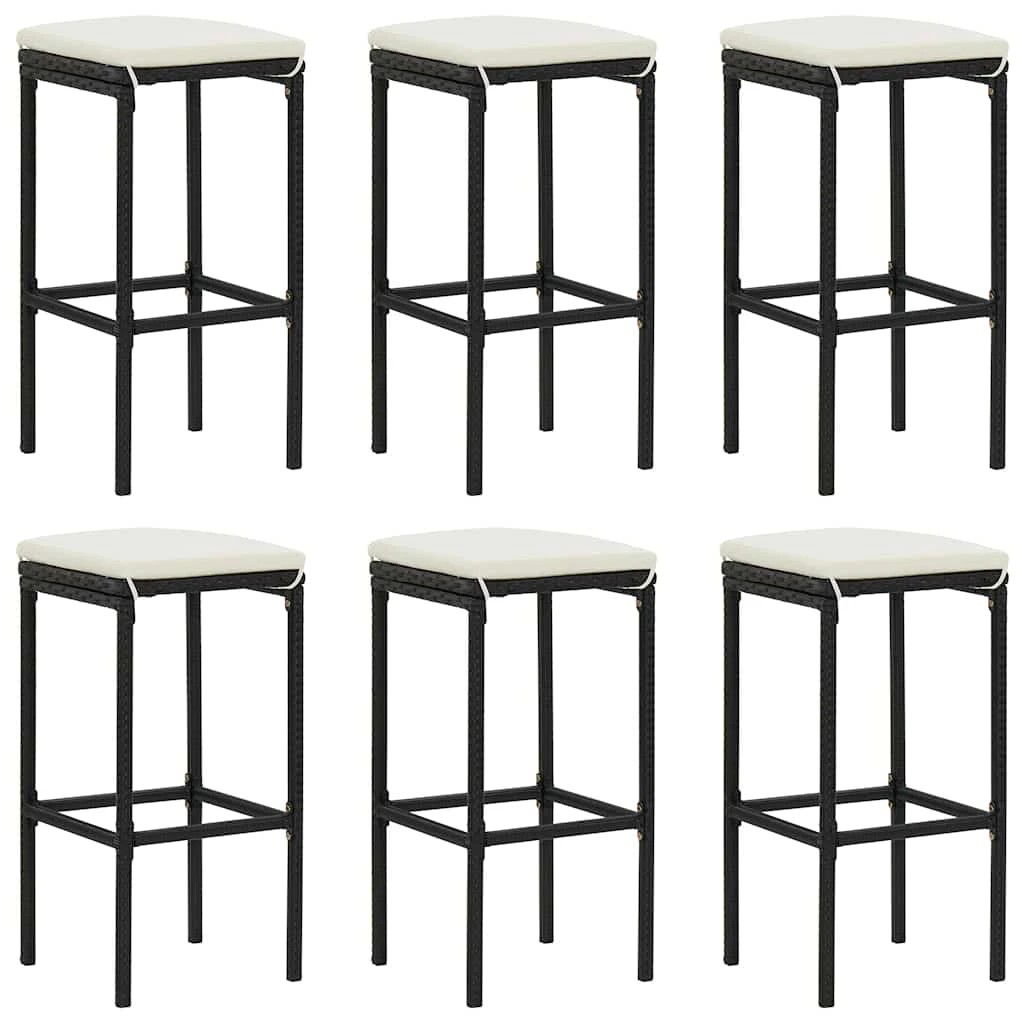 1 vidaXL Bar stool Footrest - Black, 1 of 8