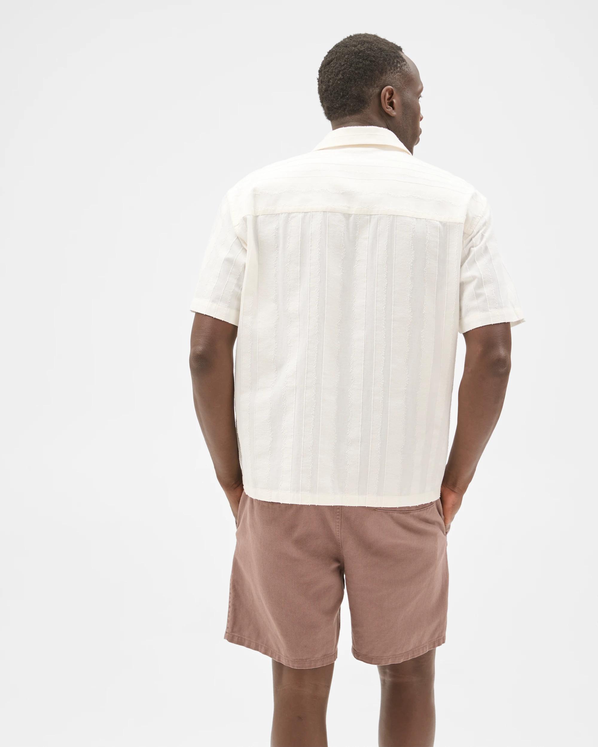 6 Commons Cotton Burnout Short Sleeve Shirt CLOUD WHITE, 6 of 6