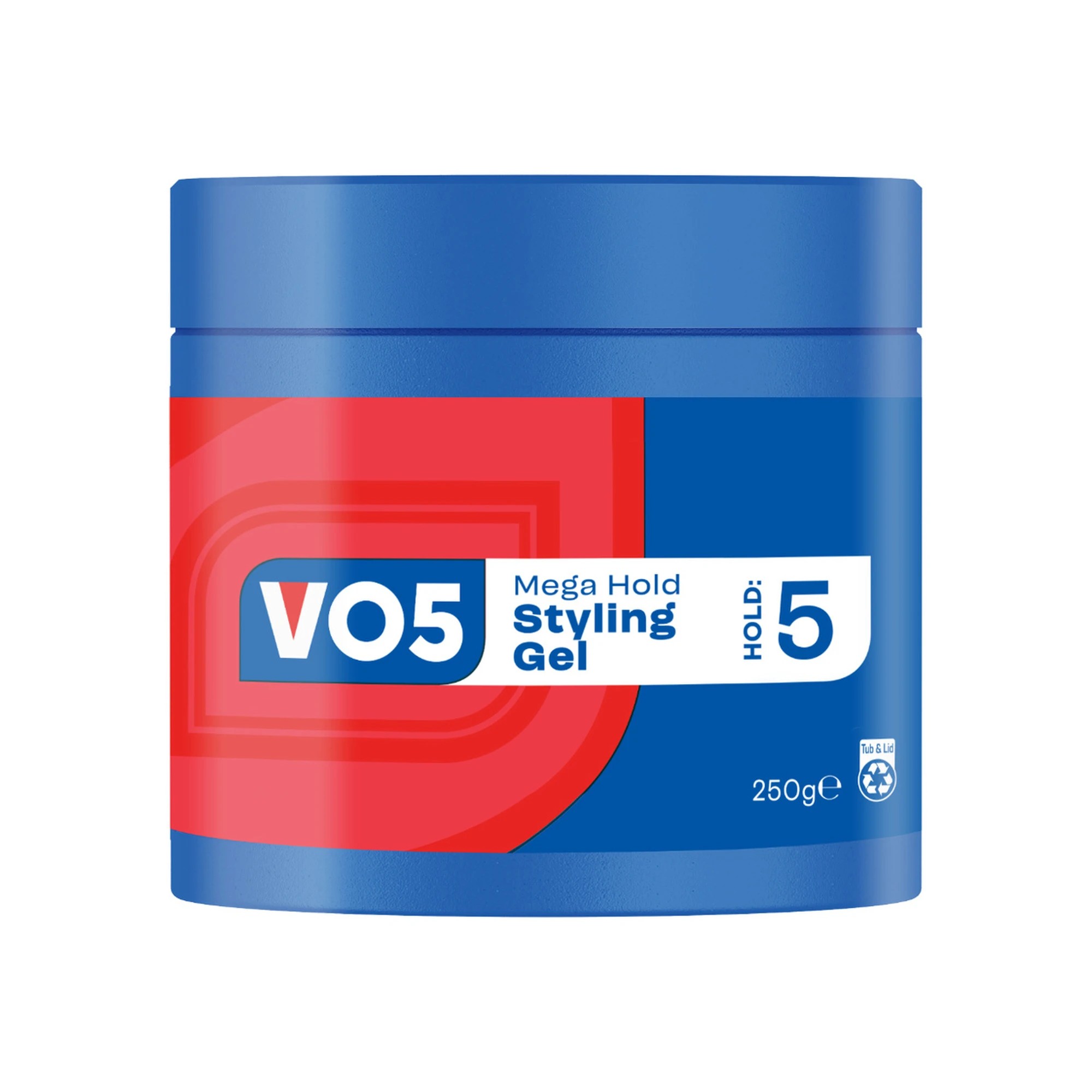 1 Vo5 Megahold Styling Hair Gel Tub 250g, 1 of 8
