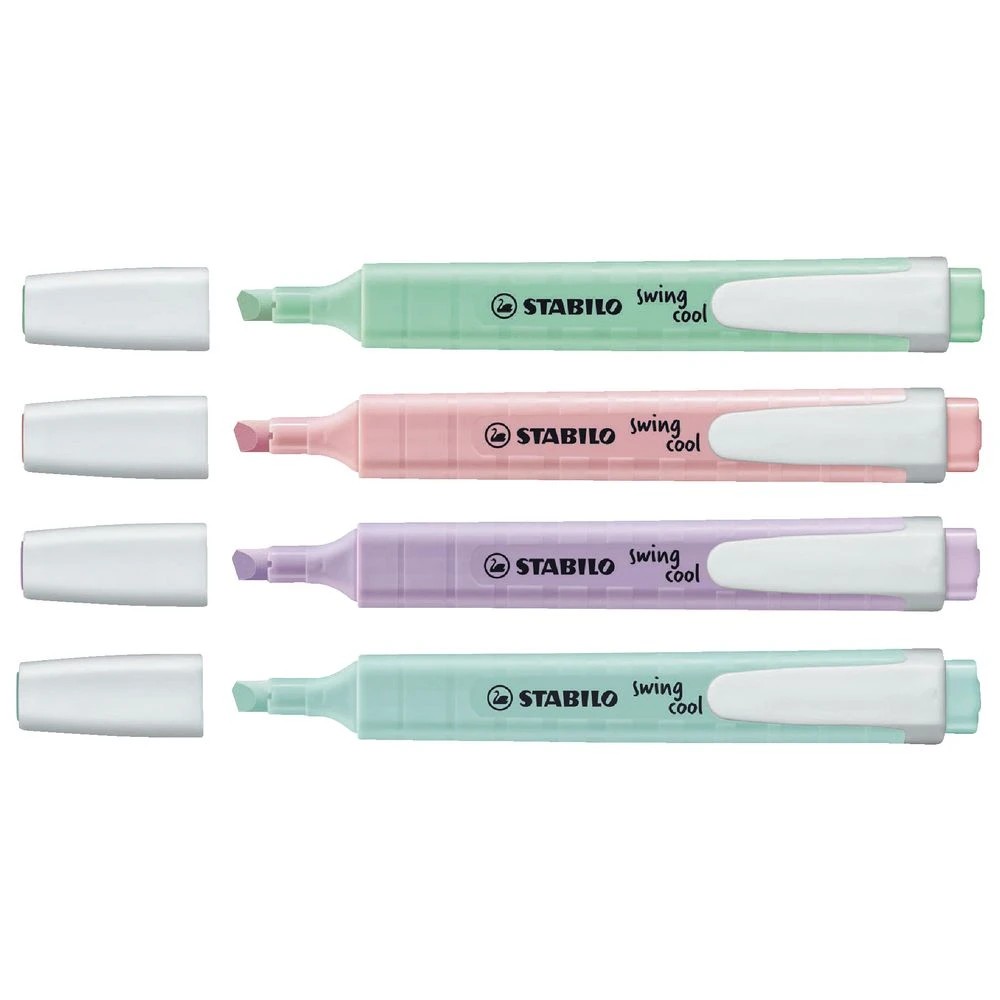 2 Stabilo Swing Cool Highlighters Pastel 4 Pack, 2 of 4