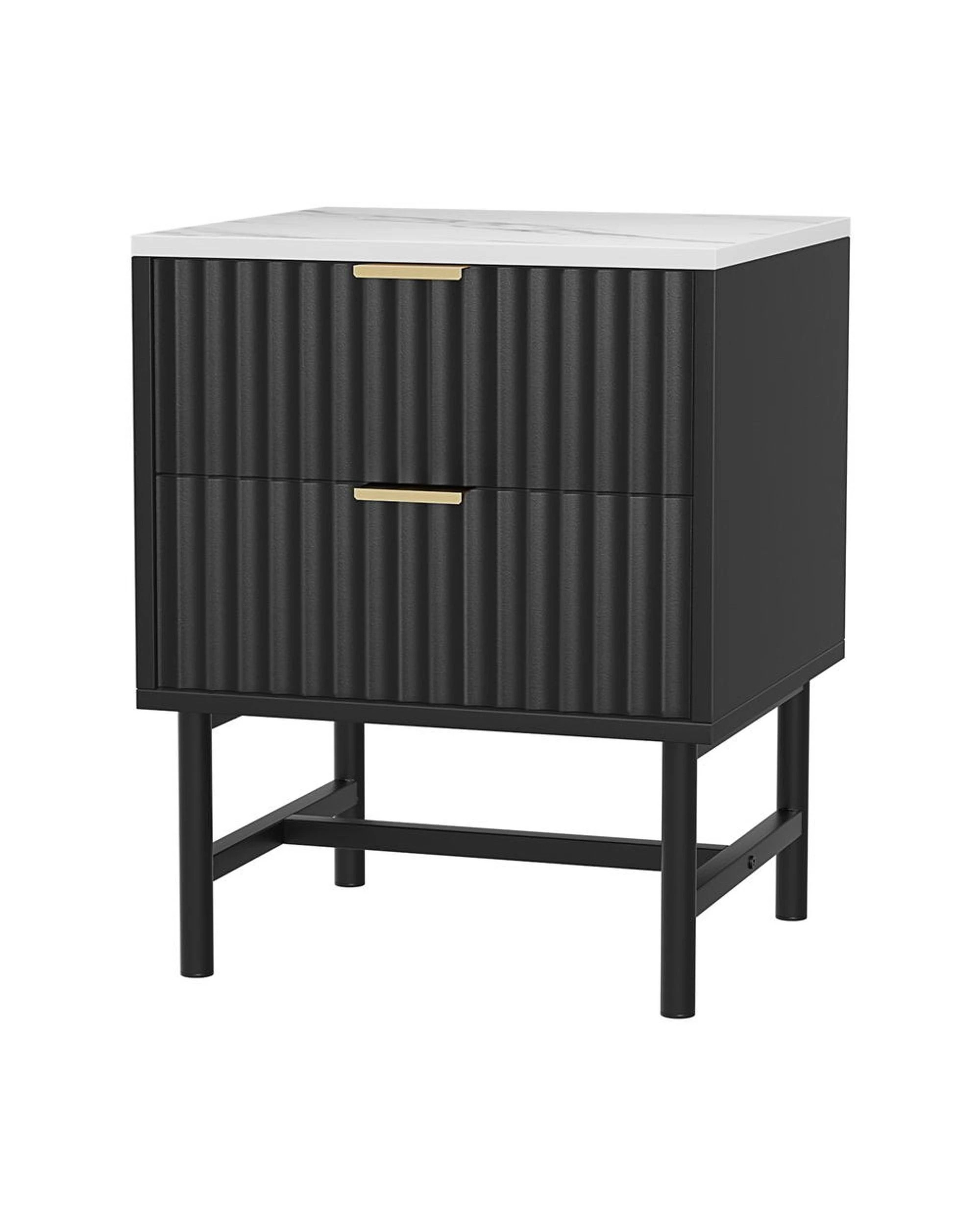 1 Artiss Bedside Table 2 Drawers
 - Black, 1 of 3
