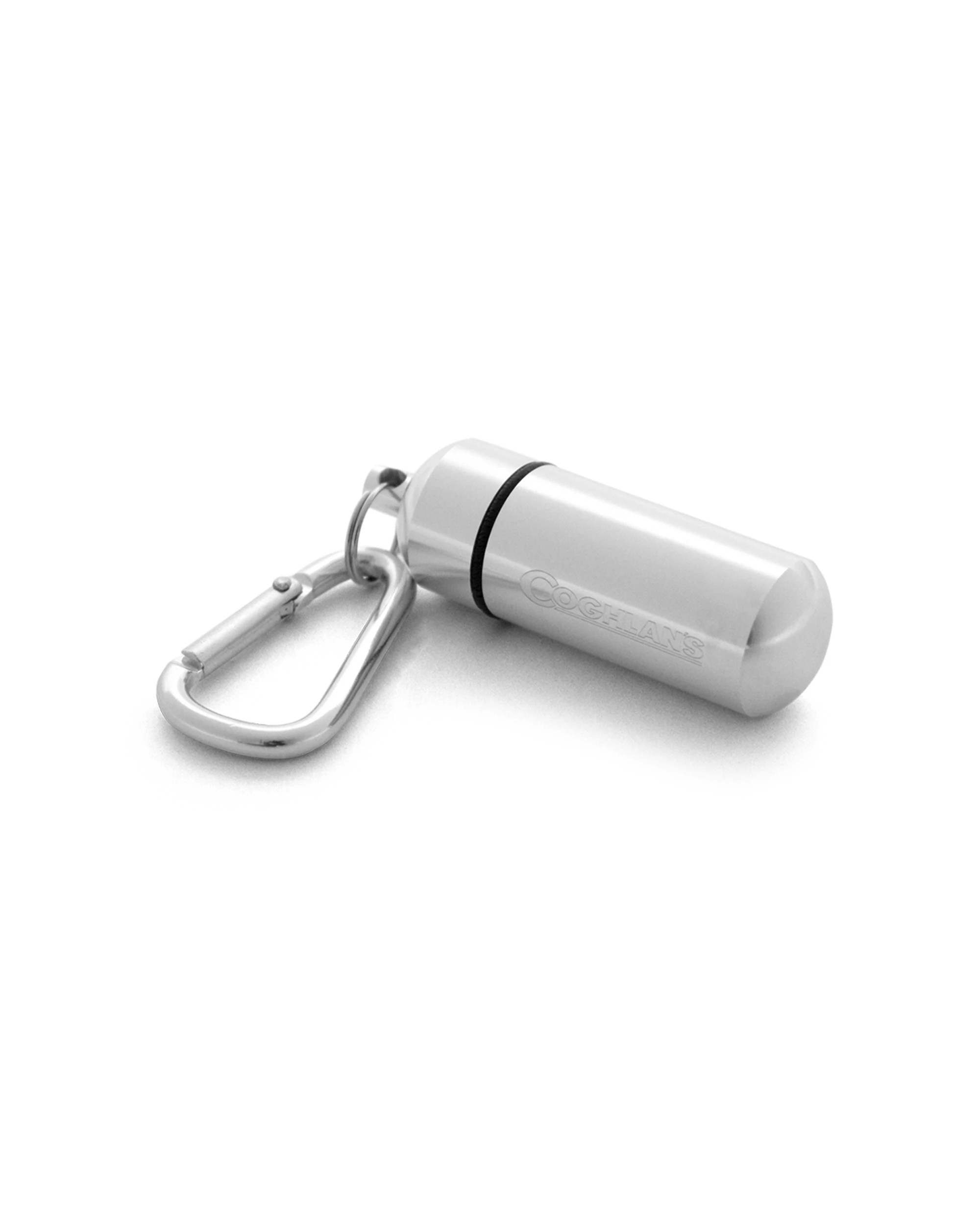 2 Coghlans Portable Carry Capsule Watertight O-Ring Carabiner Aluminium - Silver, 2 of 2