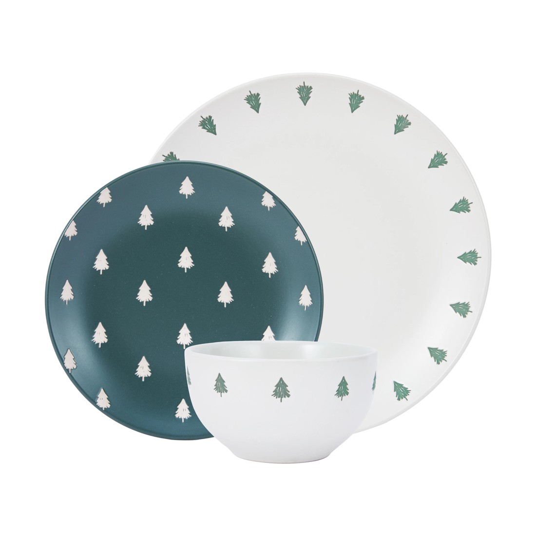 1 12 Piece Natural Trees Dinner Set, 1 of 7