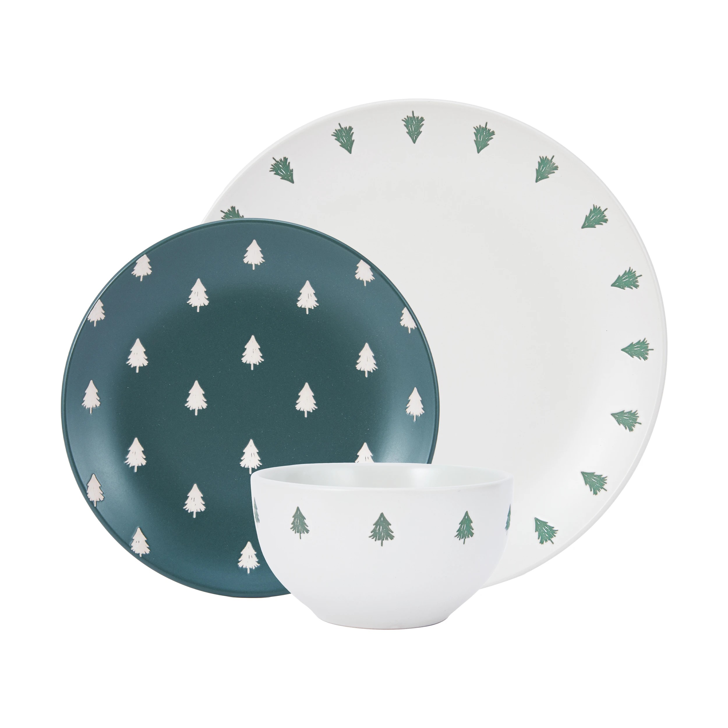 1 12 Piece Natural Trees Dinner Set, 1 of 7