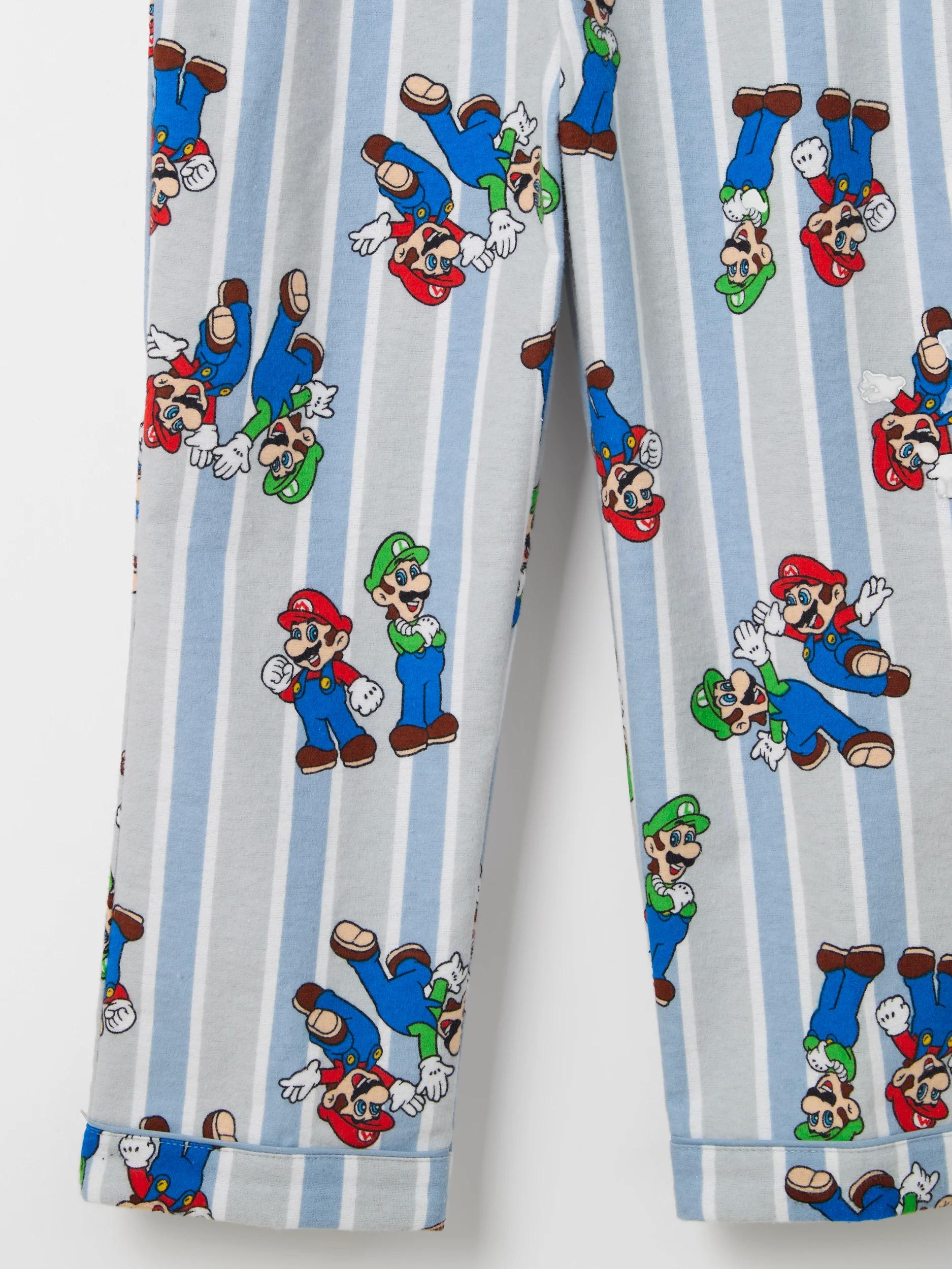 3 Super Mario Australian Cotton Flannel Younger Boys Pyjama Set MARIO, 3 of 3