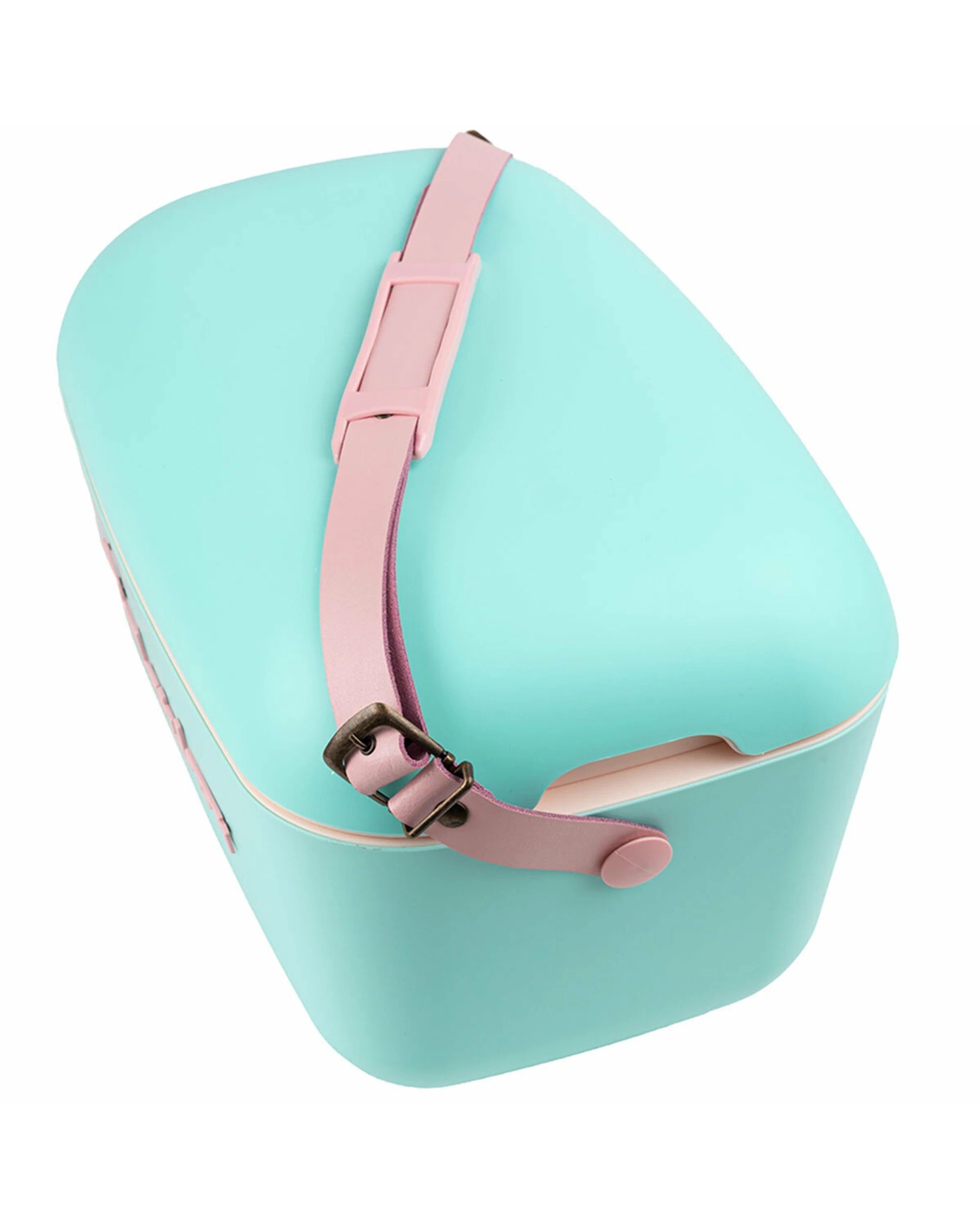 3 Polarbox Pop 20L Cooler Cyan with Rose Logo and Strap, 3 of 3