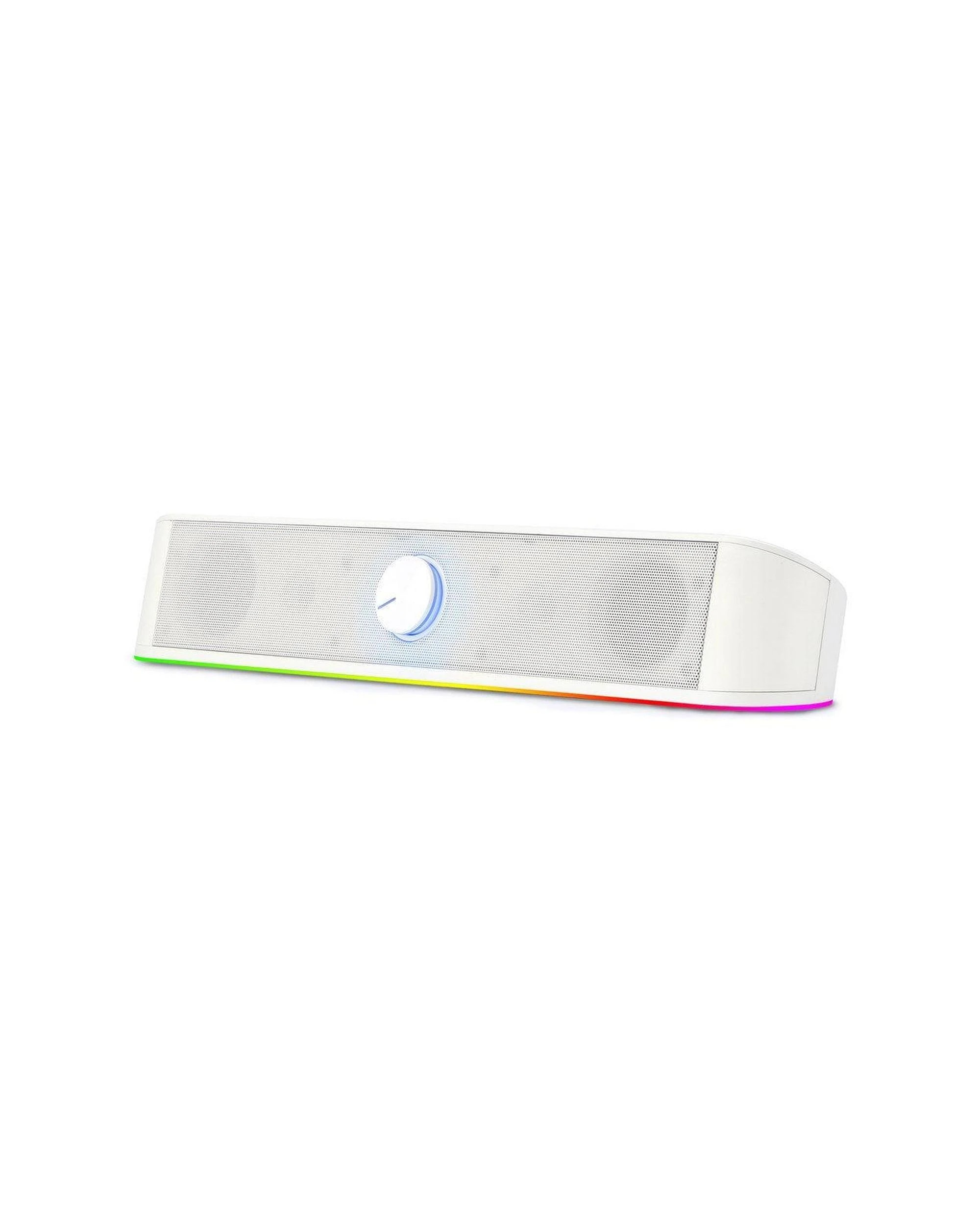 3 Redragon GS560W Adiemus Compact RGB Enhanced Bass Sound Bar Speaker - White, 3 of 10