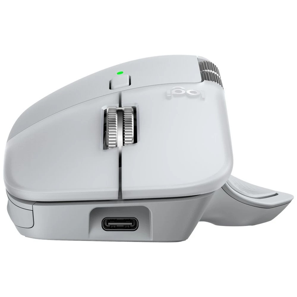 6 Logitech MX Master 4 Wireless Mouse Mac White Silver, 6 of 7