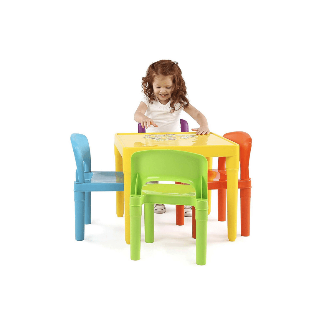 2 GEM Toys Kids Plastic 5-Piece Table & 4 Chairs Set (Multicoloured), 2 of 3