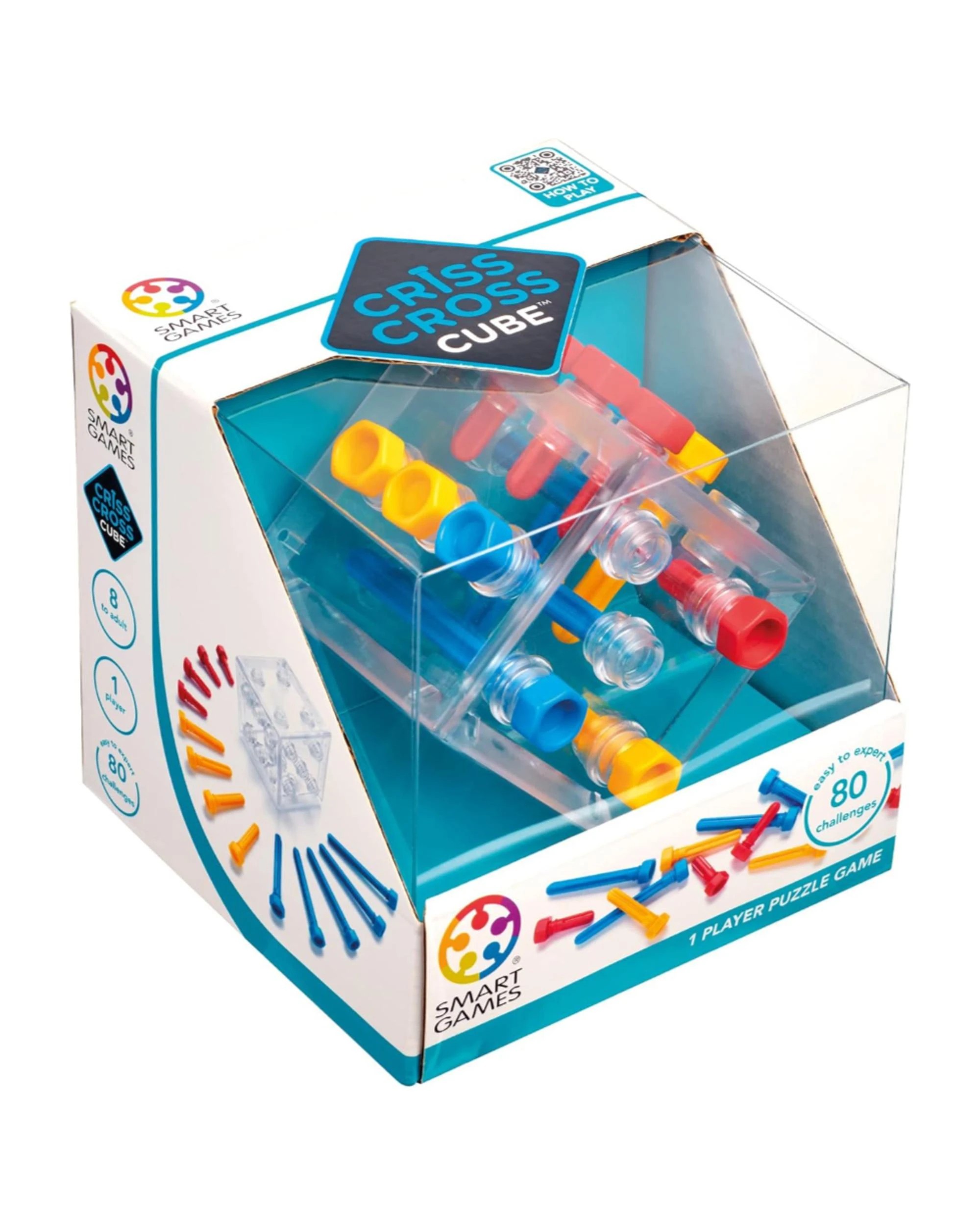 1 SmartGames Criss Cross Cube Puzzle Game, 1 of 6