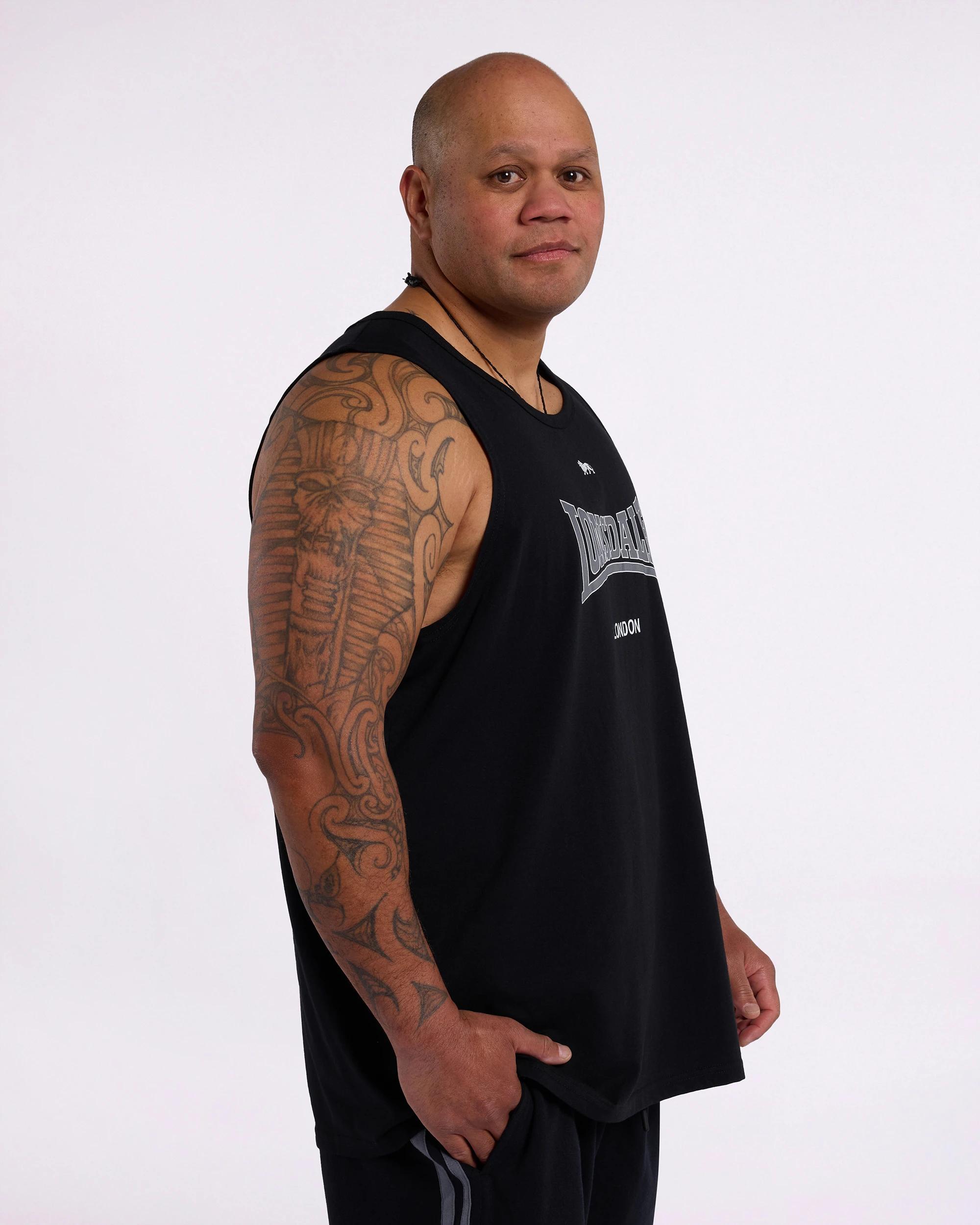4 Plus Size Tank Top - Lonsdale London BLACK, 4 of 5