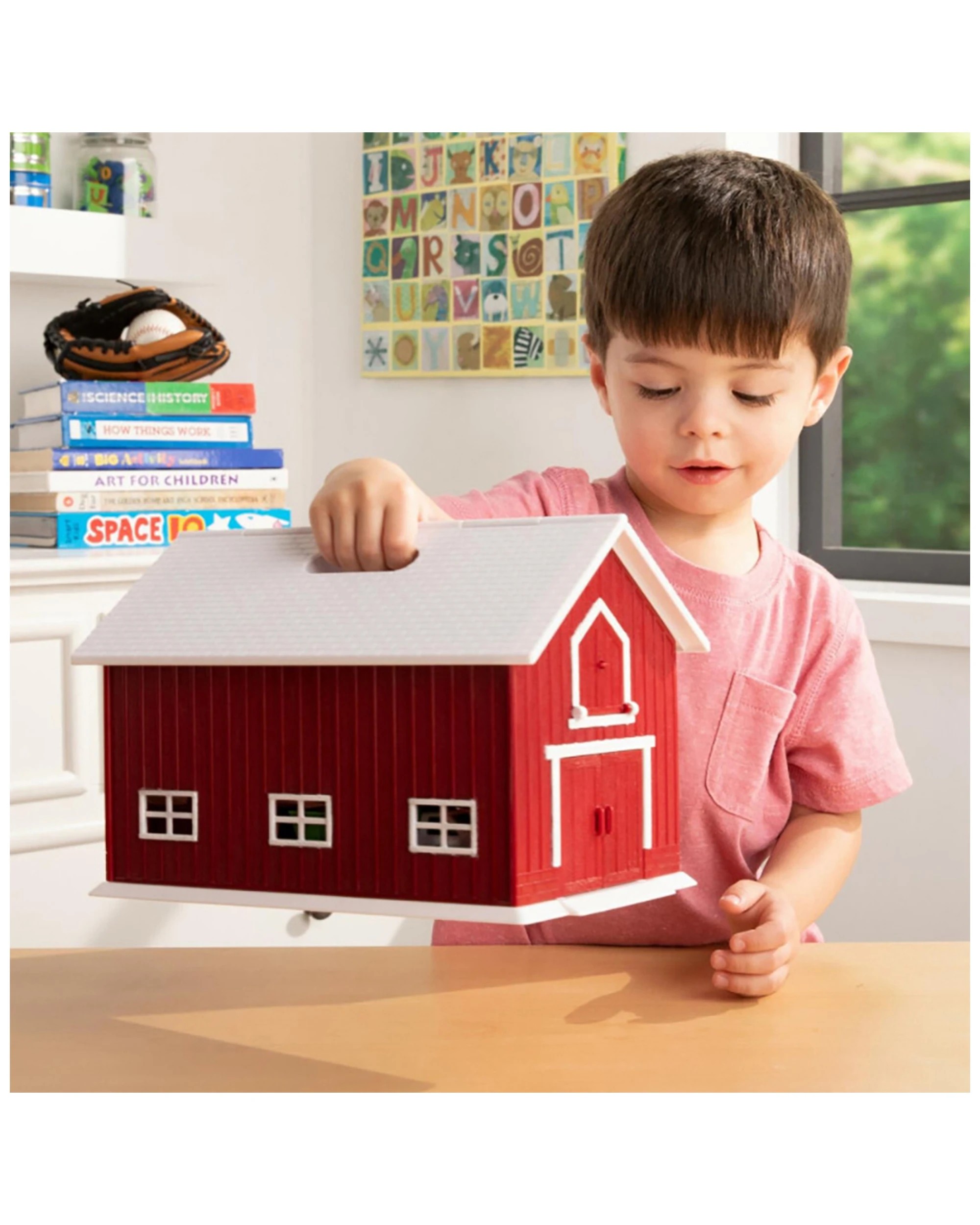 2 John Deere 24pc 1 64 Scale Red Barn Playset Kids Playset 3 Years Plus
 - Red, 2 of 4