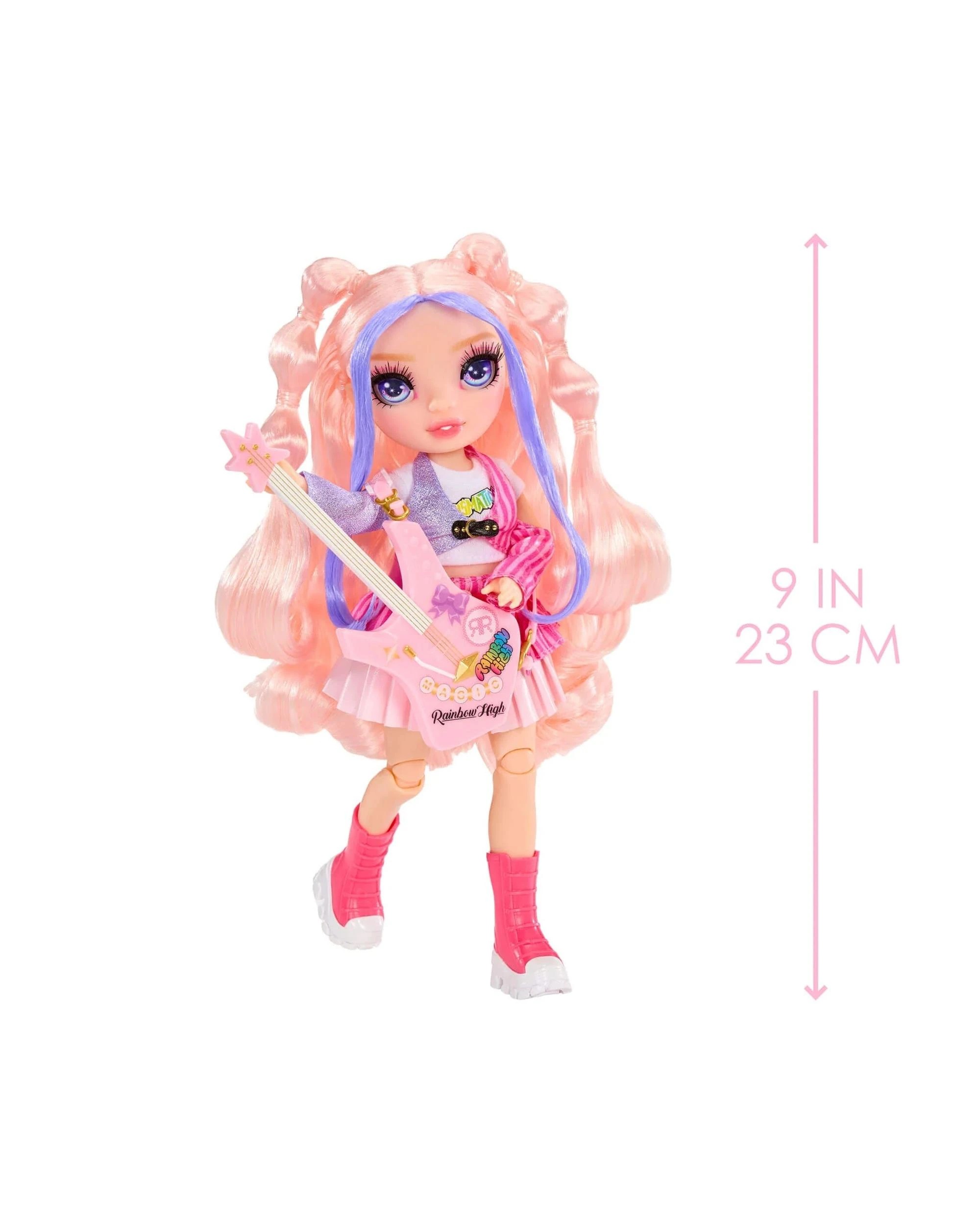 4 Rainbow High Junior High Rock Band Bella Parker Fashion Doll - Pink, 4 of 7