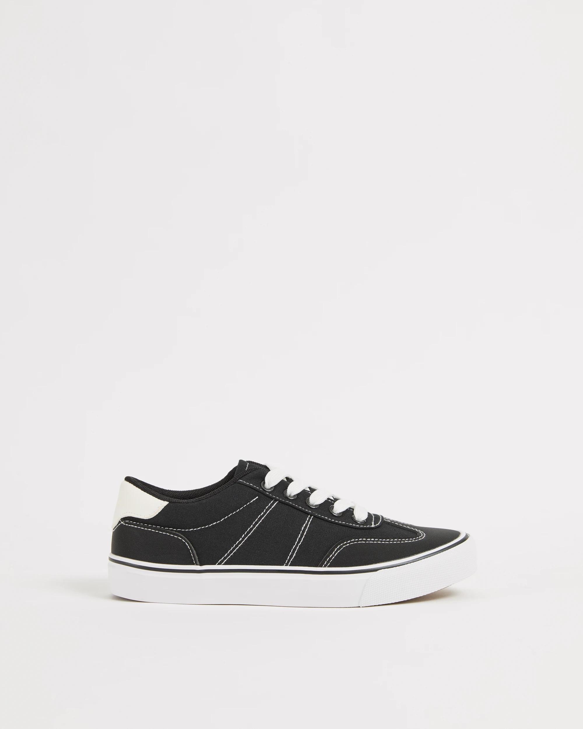 1 Target Youth Lace Up Skate Sneakers BLACK MONO, 1 of 3