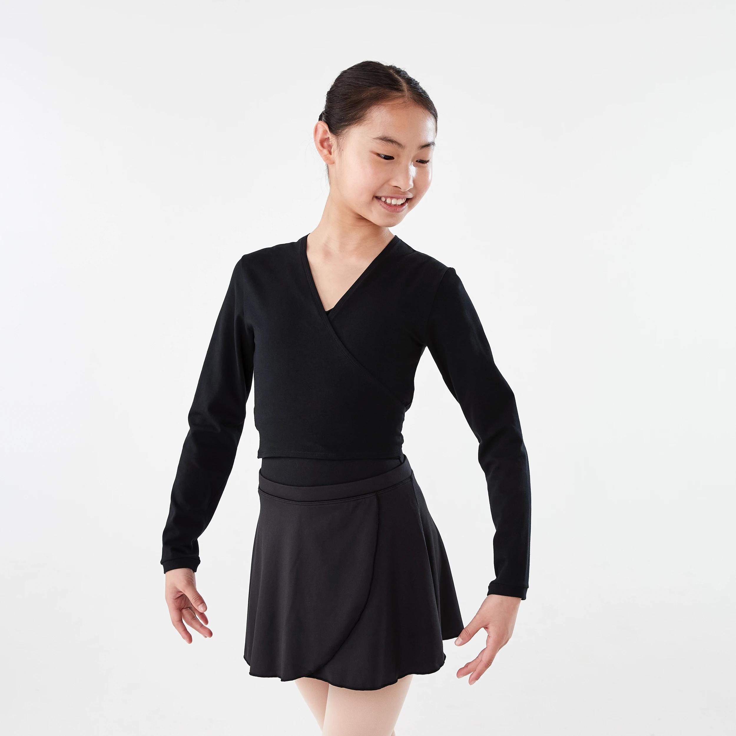 1 Dance Wrap Top BLACK, 1 of 10