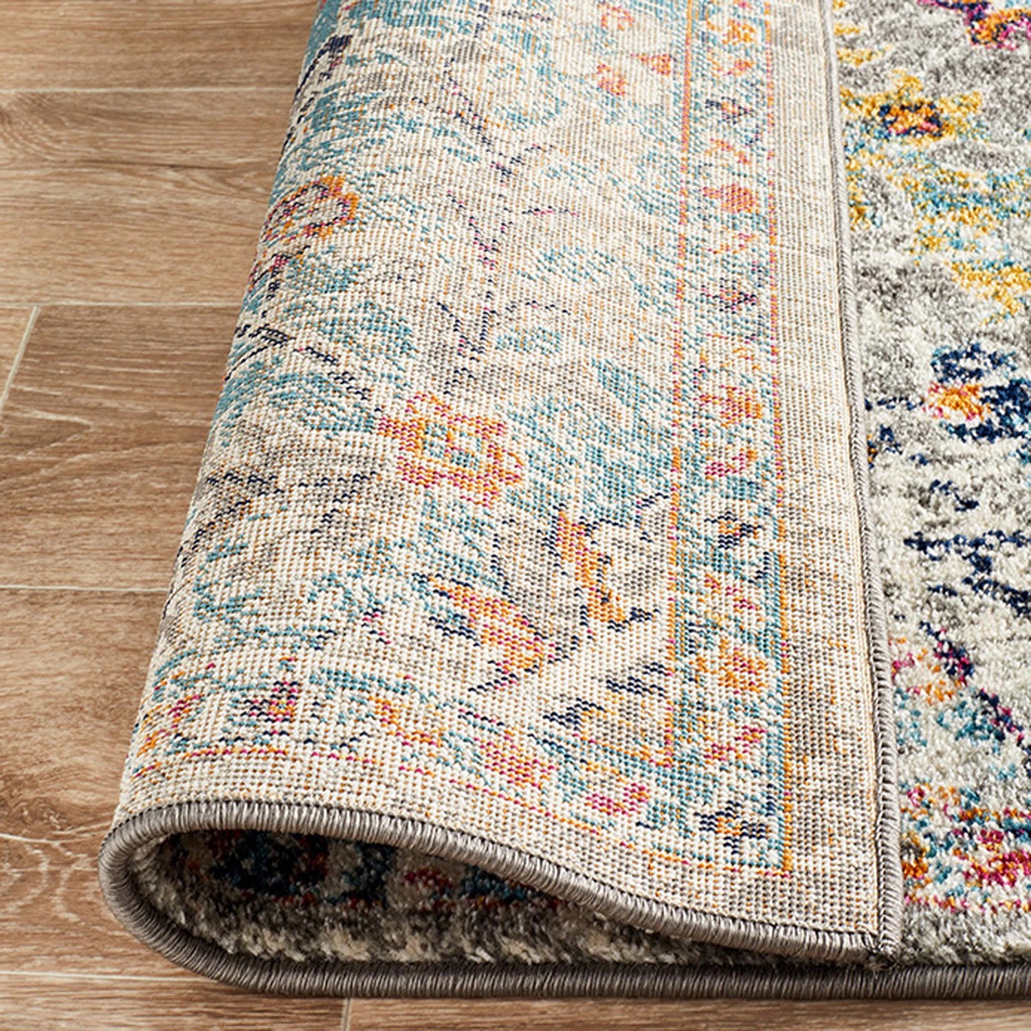 6 Common Ground Rugs Gallery 863 400x80cm - Large Runner Power Loomed Pet Friendly Rug - Grey, 6 of 7