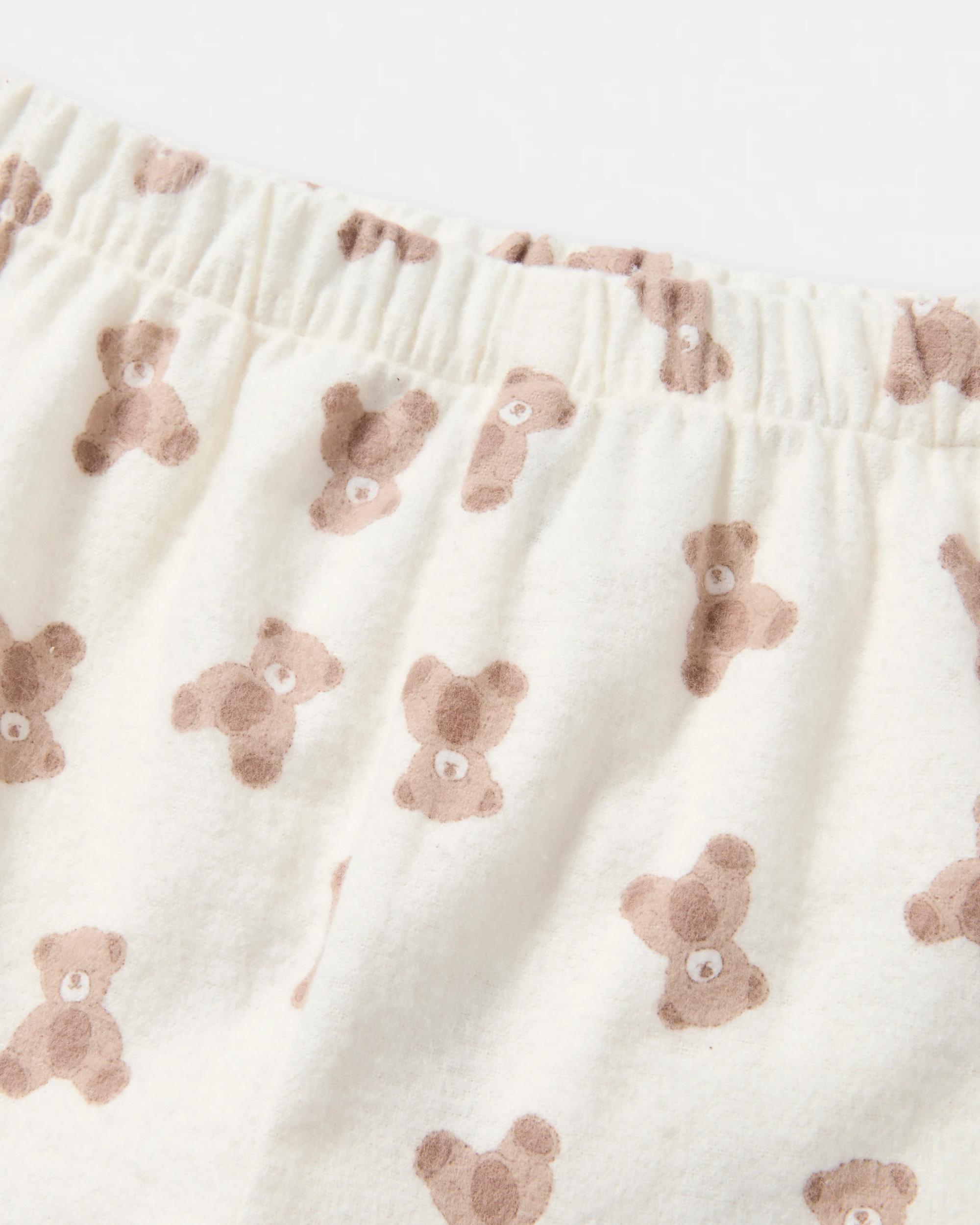 4 Cotton Flannelette Pyjama Set Bge Bear, 4 of 5