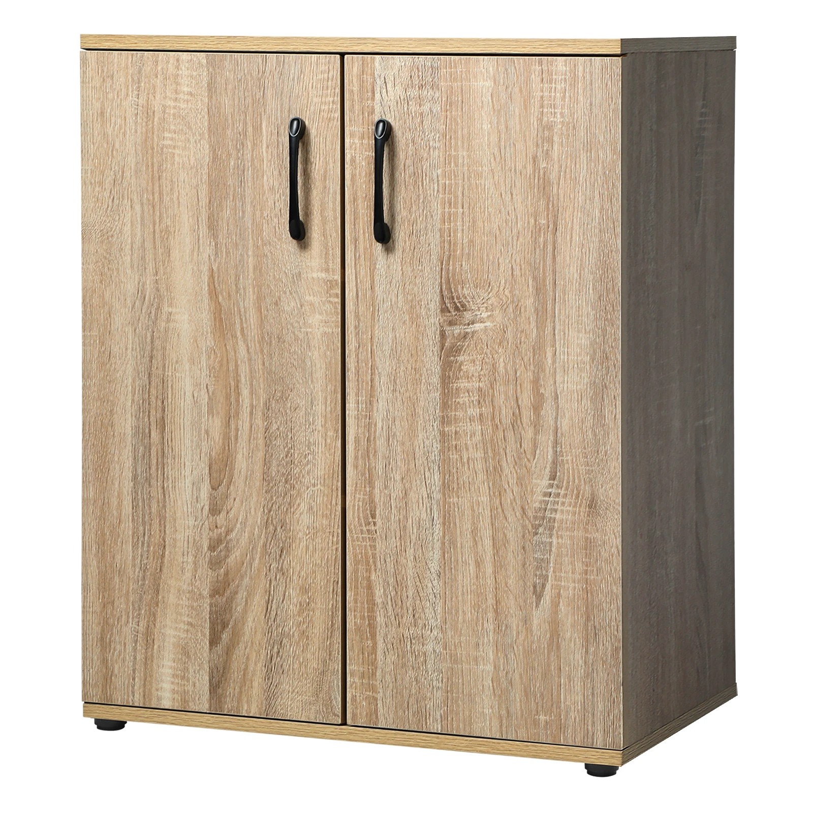 1 Oikiture Storage Cabinet Sideboard Freestanding Cupboard Organiser
 - Natural, 1 of 6