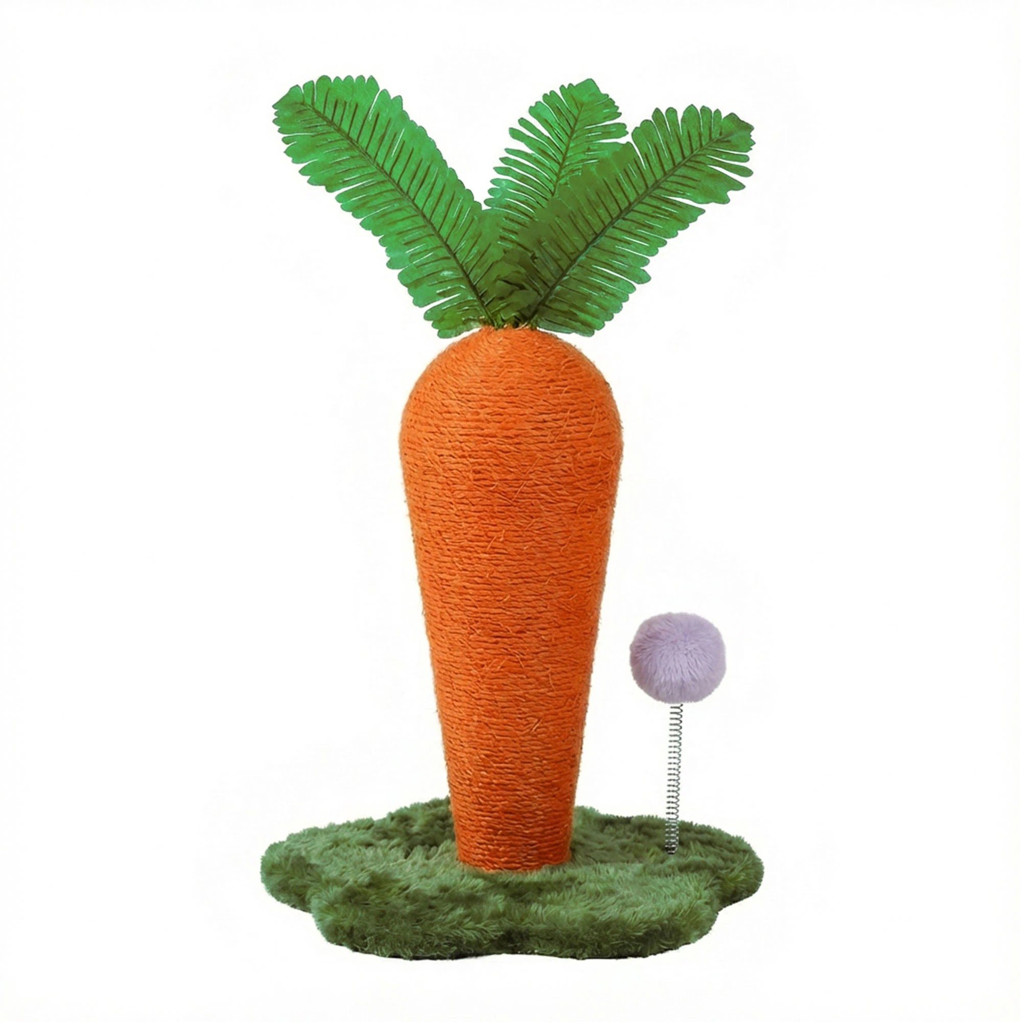 1 Pawz Cat Scratching Post Cute Carrot - Orange, 1 of 9