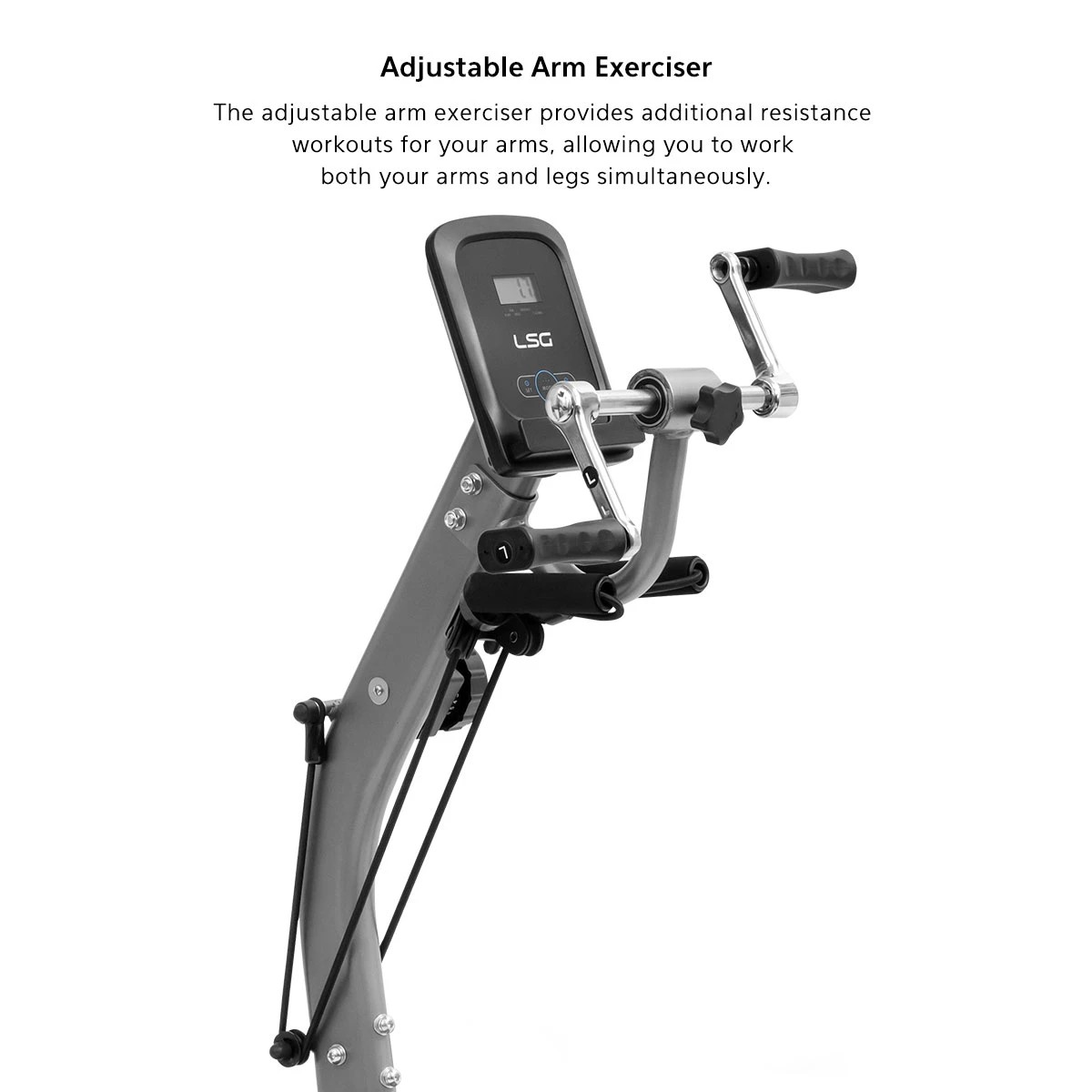 9 LSG Fitness RB-100 Recumbent Bike - Black, 9 of 10