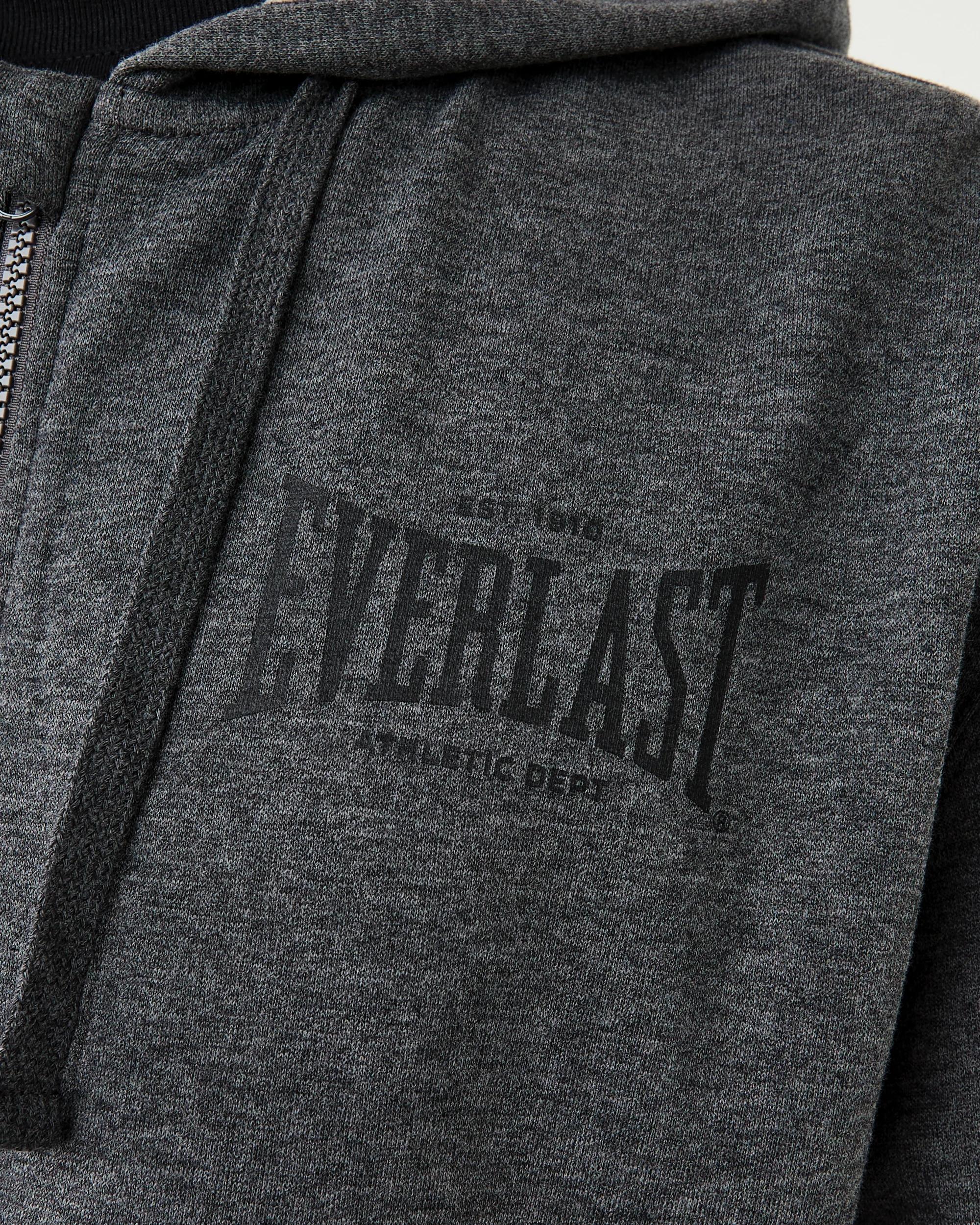 6 Everlast Mens Zip Through Hoodie Char Marle, 6 of 8
