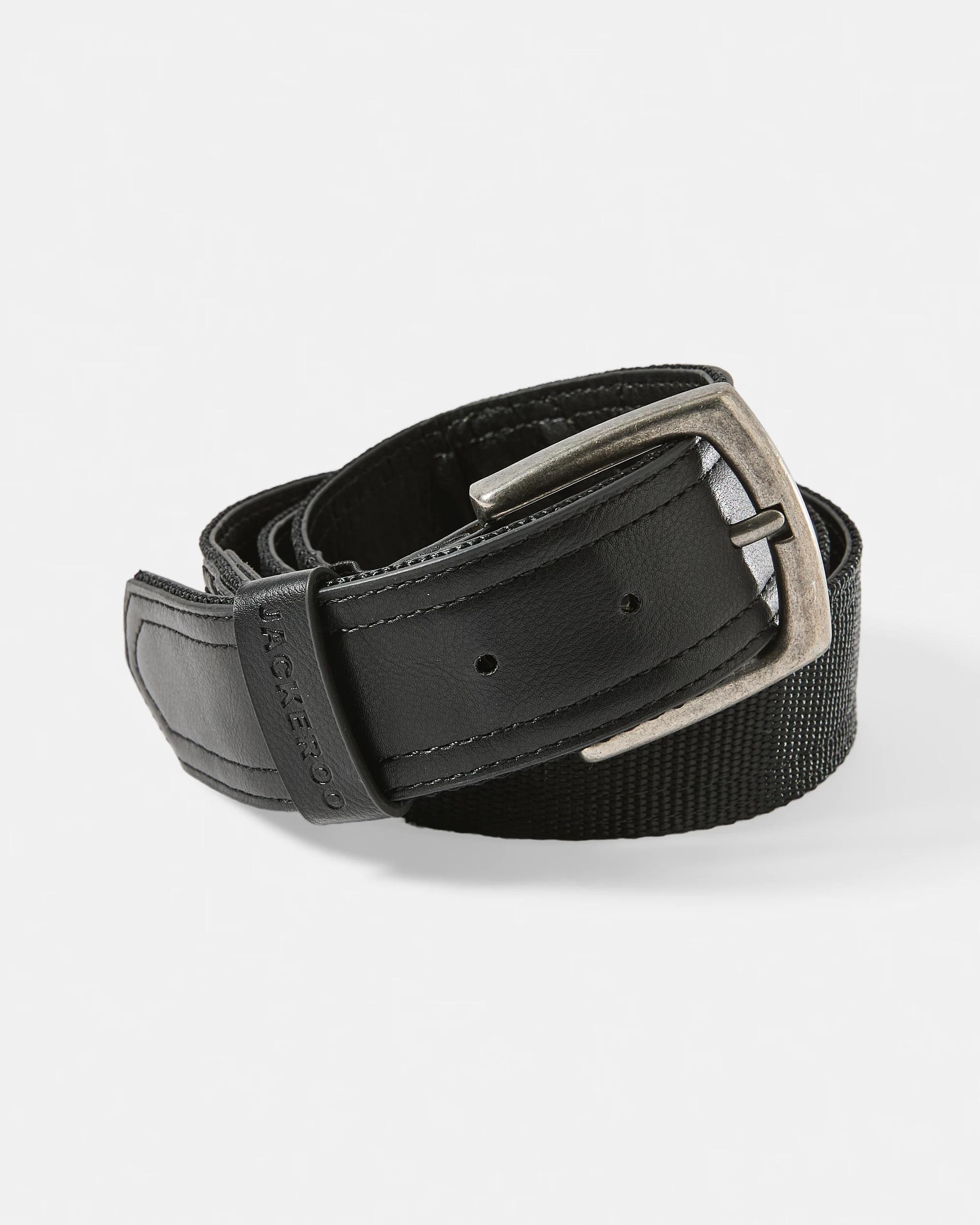 1 Jackeroo Comfort Web Belt Black, 1 of 4