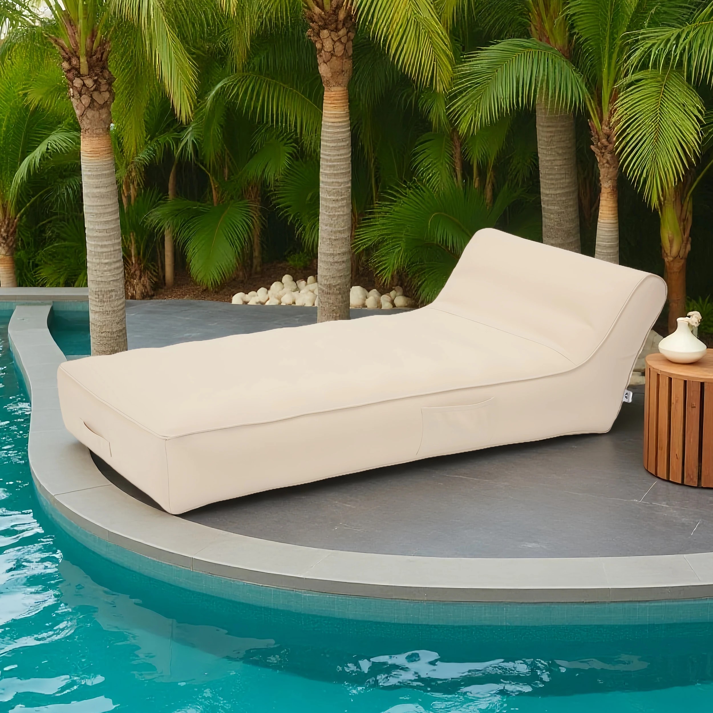 9 IHOMDEC Outdoor Inflatable Waterproof Lounge Chair - Beige, 9 of 10