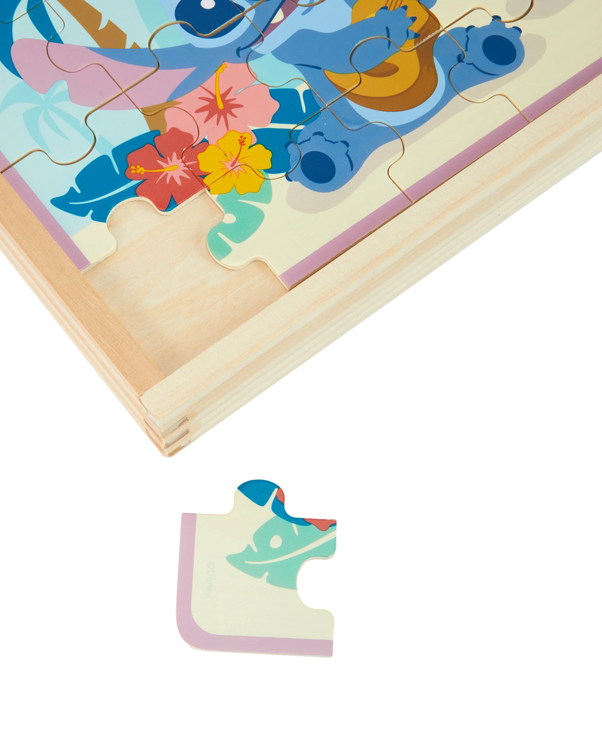 4 Disney Wooden Toys Stitch Puzzle, 4 of 6