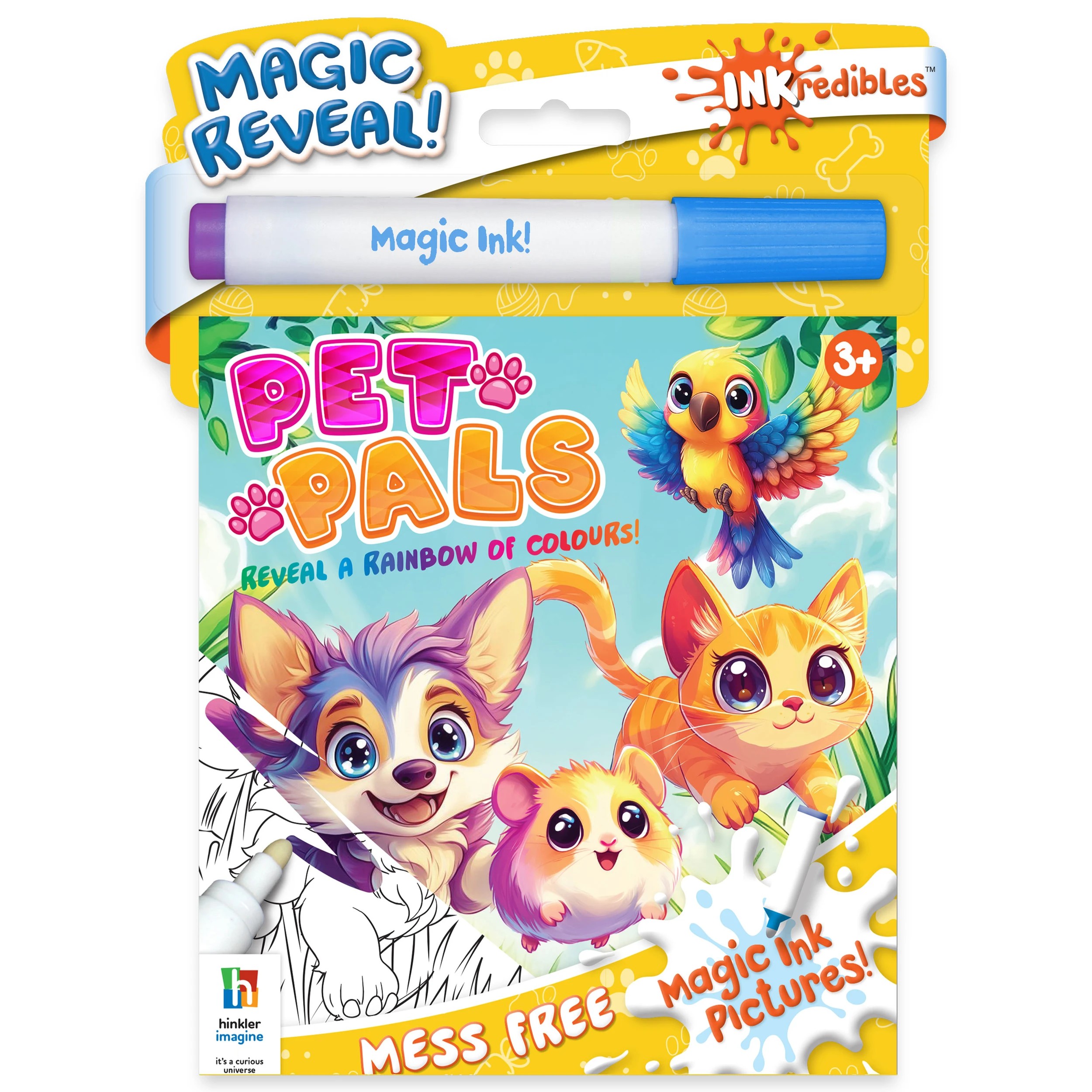 1 INKredibles Magic Reveal Pet Pals Mess Free Magic Ink Pictures! - Book, 1 of 5