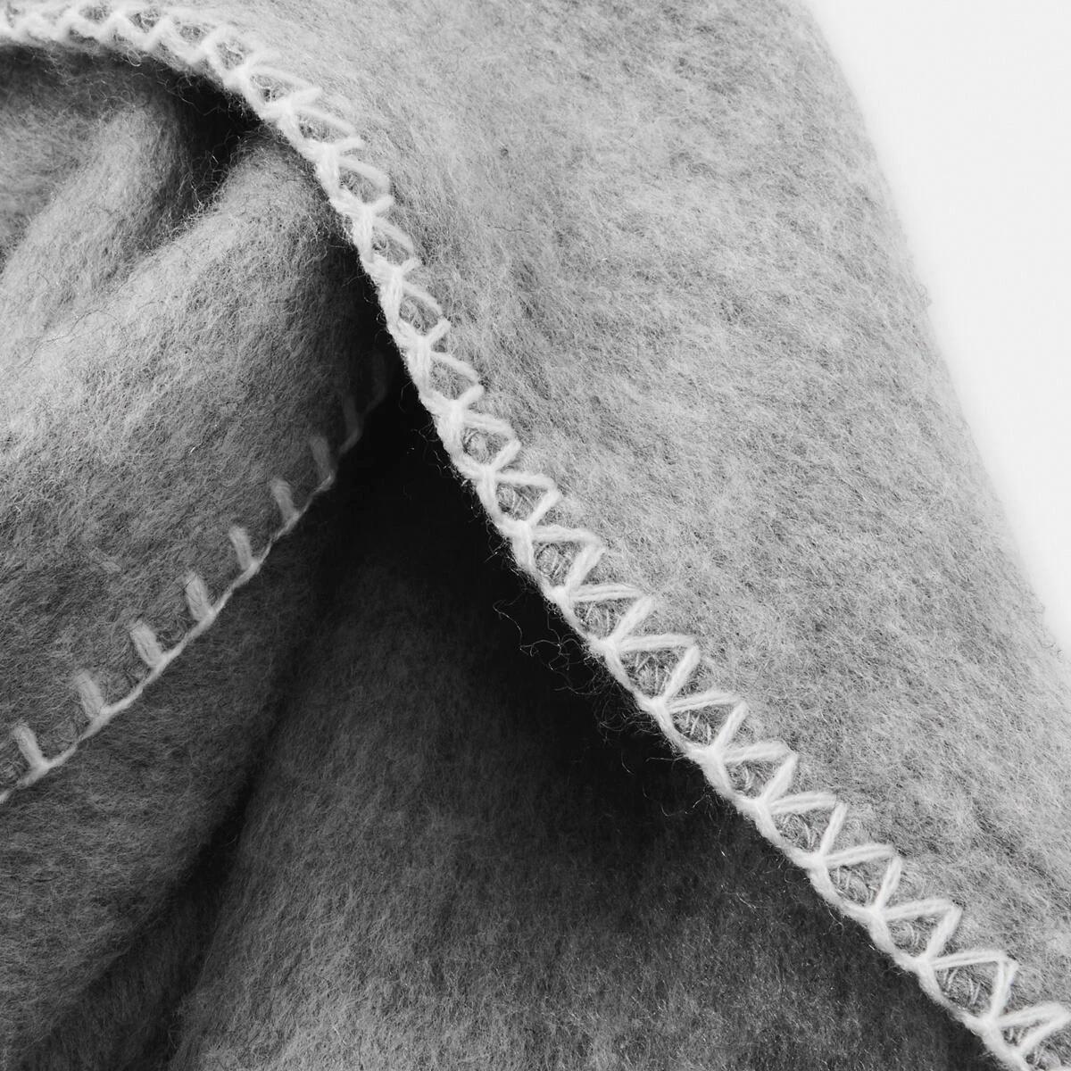 2 Blanket Stitch Scarf Grey Marle, 2 of 5
