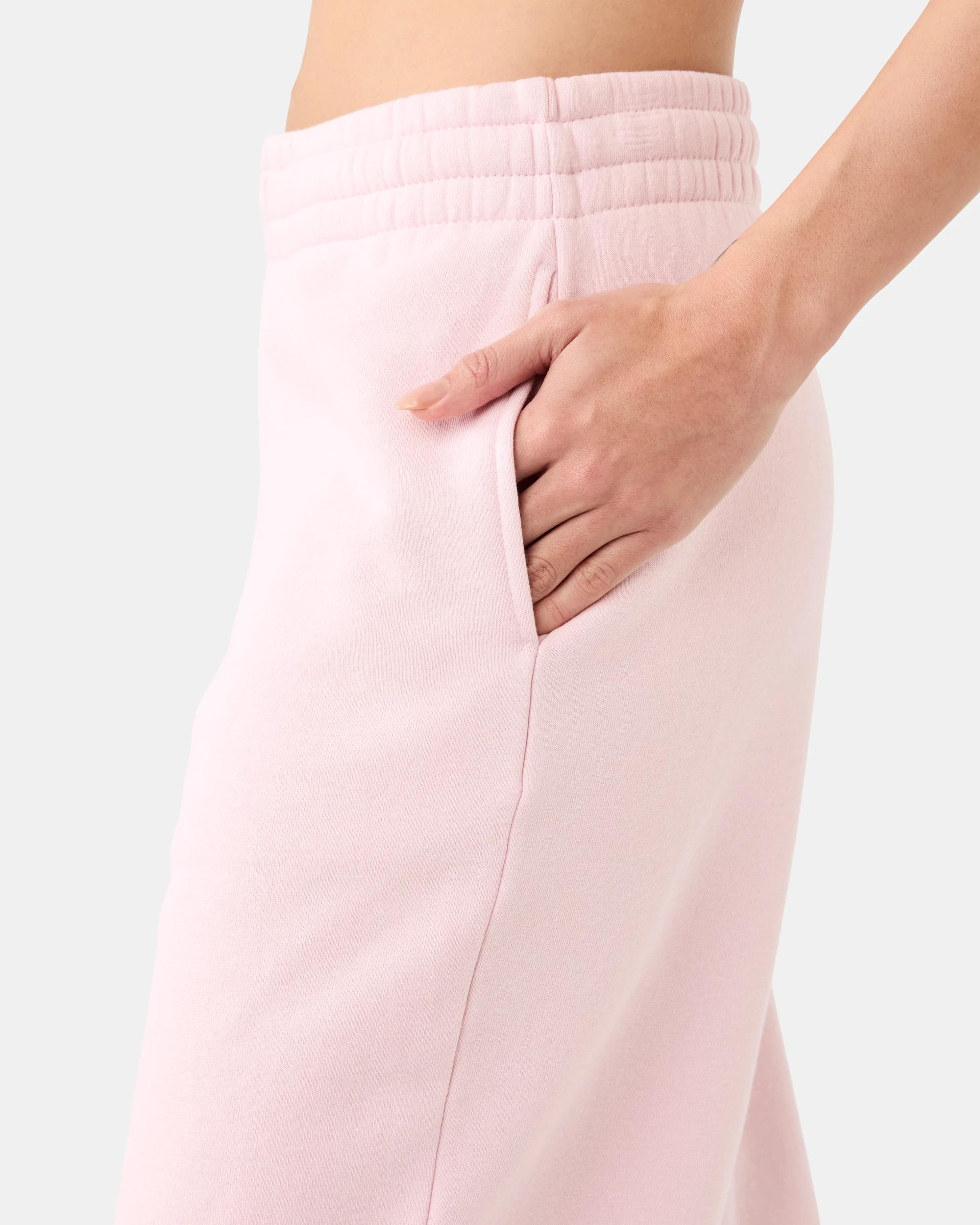 4 Active Womens Wide Leg Fleece Trackpants Aura Pink, 4 of 6