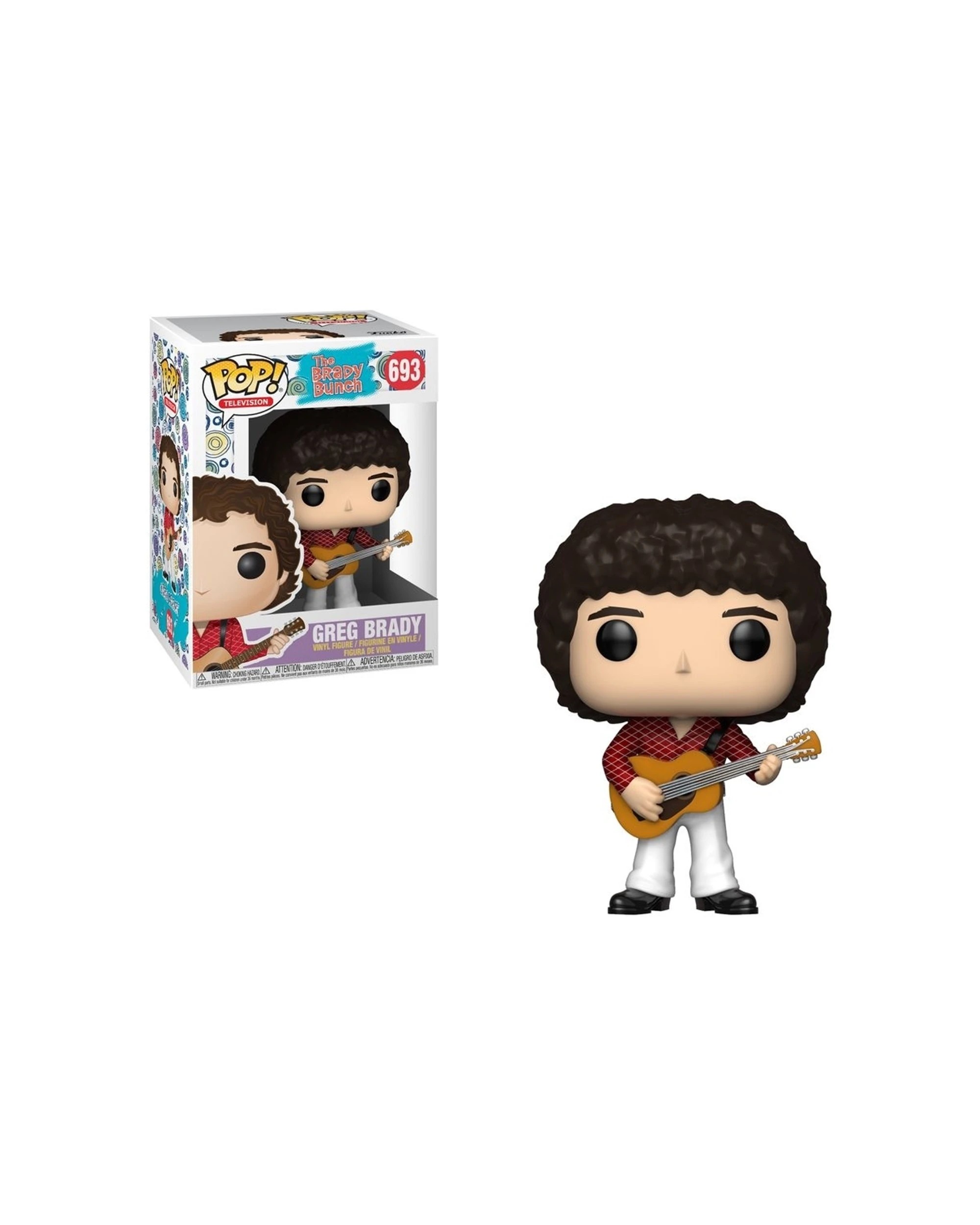 3 Pop Brady Bunch - Greg Brady Vinyl Action Figure 10cm Guitar Collectible - Multi, 3 of 3