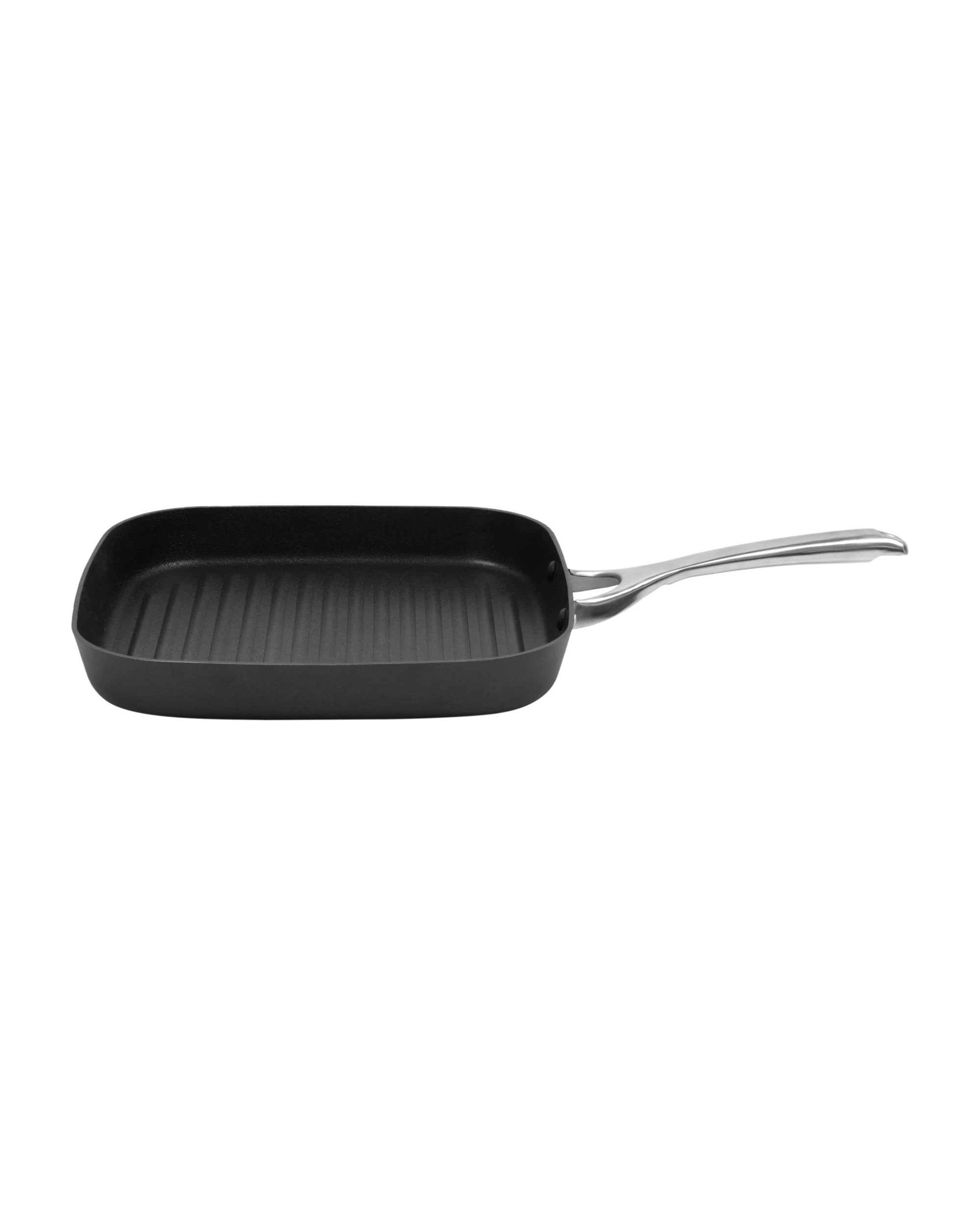 4 Gourmet Kitchen Meteore Non-Stick Square Grill Pan 28cm - Black and Silver, 4 of 7
