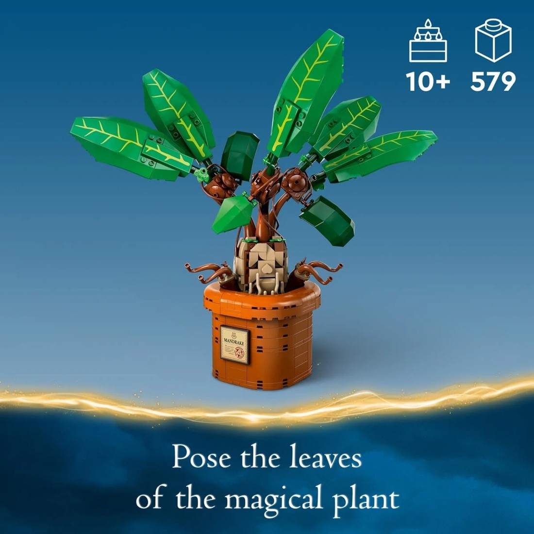 6 LEGO Harry Potter Mandrake Plant Toy Magical Gift 76433, 6 of 11