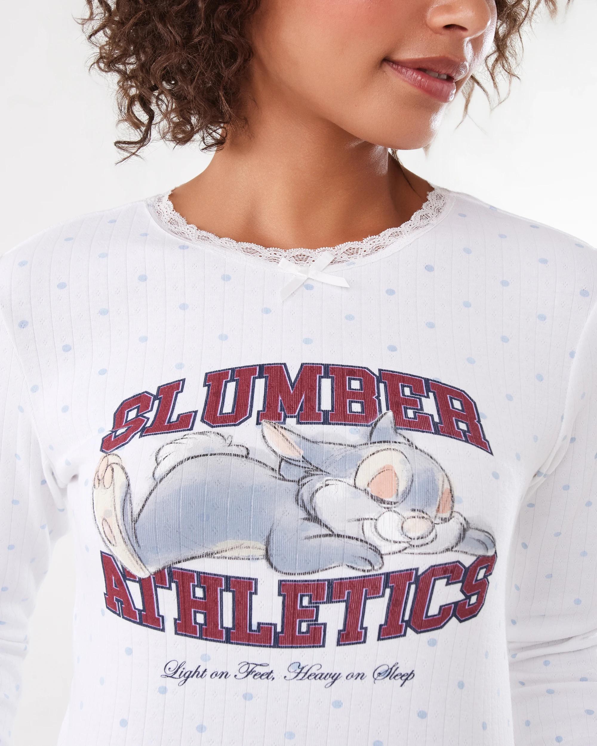 6 Thumper License Pointelle Knit Top and Woven Pants Pyjama Set Thumper, 6 of 8