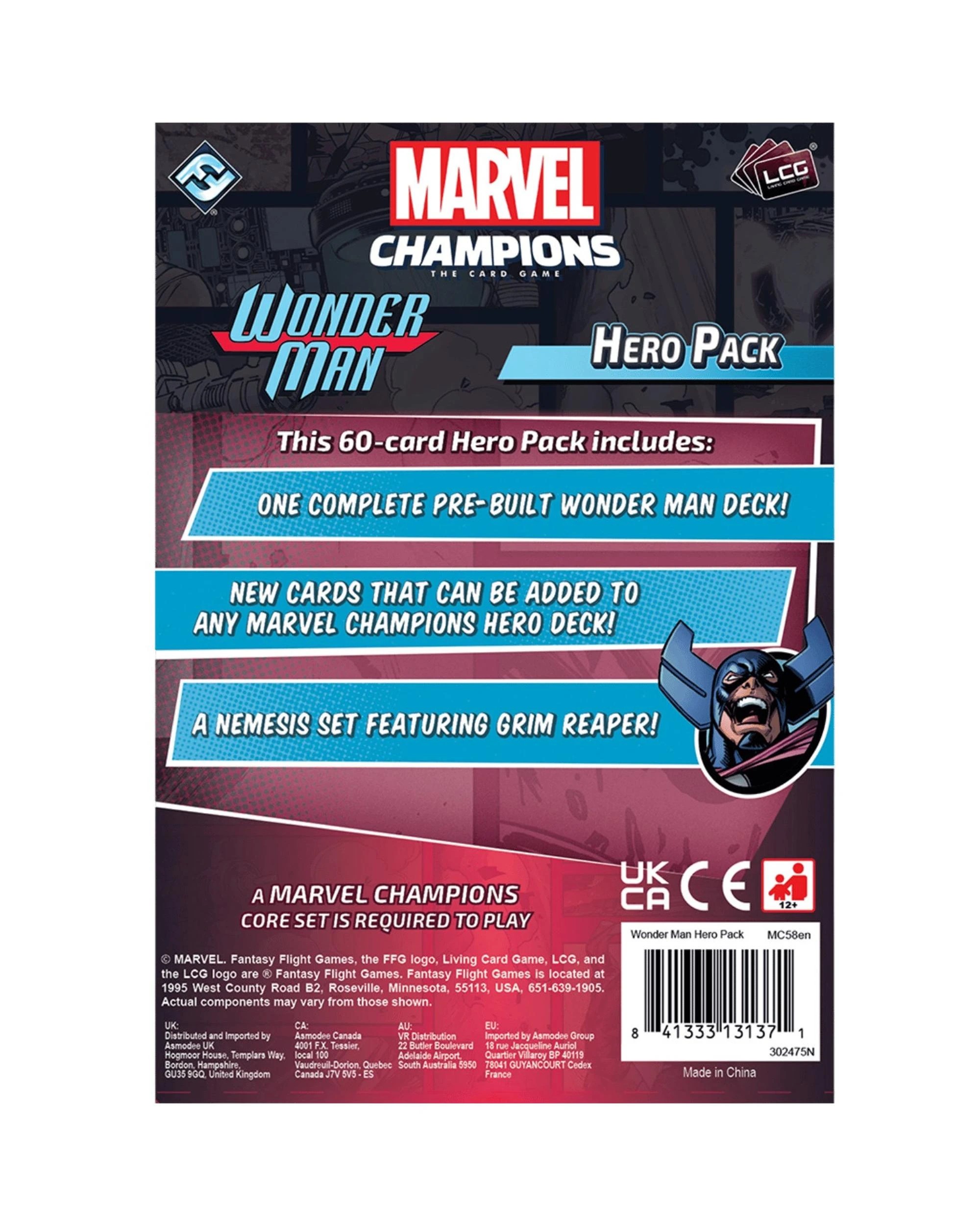 4 Marvel Champions: The Card Game Wonder Man Hero Pack, 4 of 4