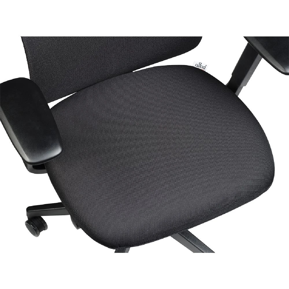 8 Pago Electra Office Chair with Headrest Black Ergonomic Chairs and Desk Chairs, 8 of 10