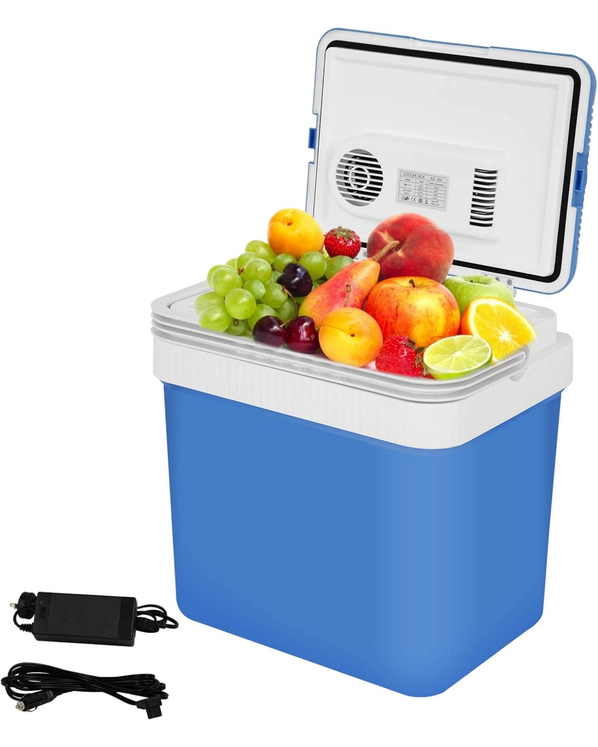 3 Advwin 24L Mini Fridge Car Refrigerator - Blue, 3 of 7