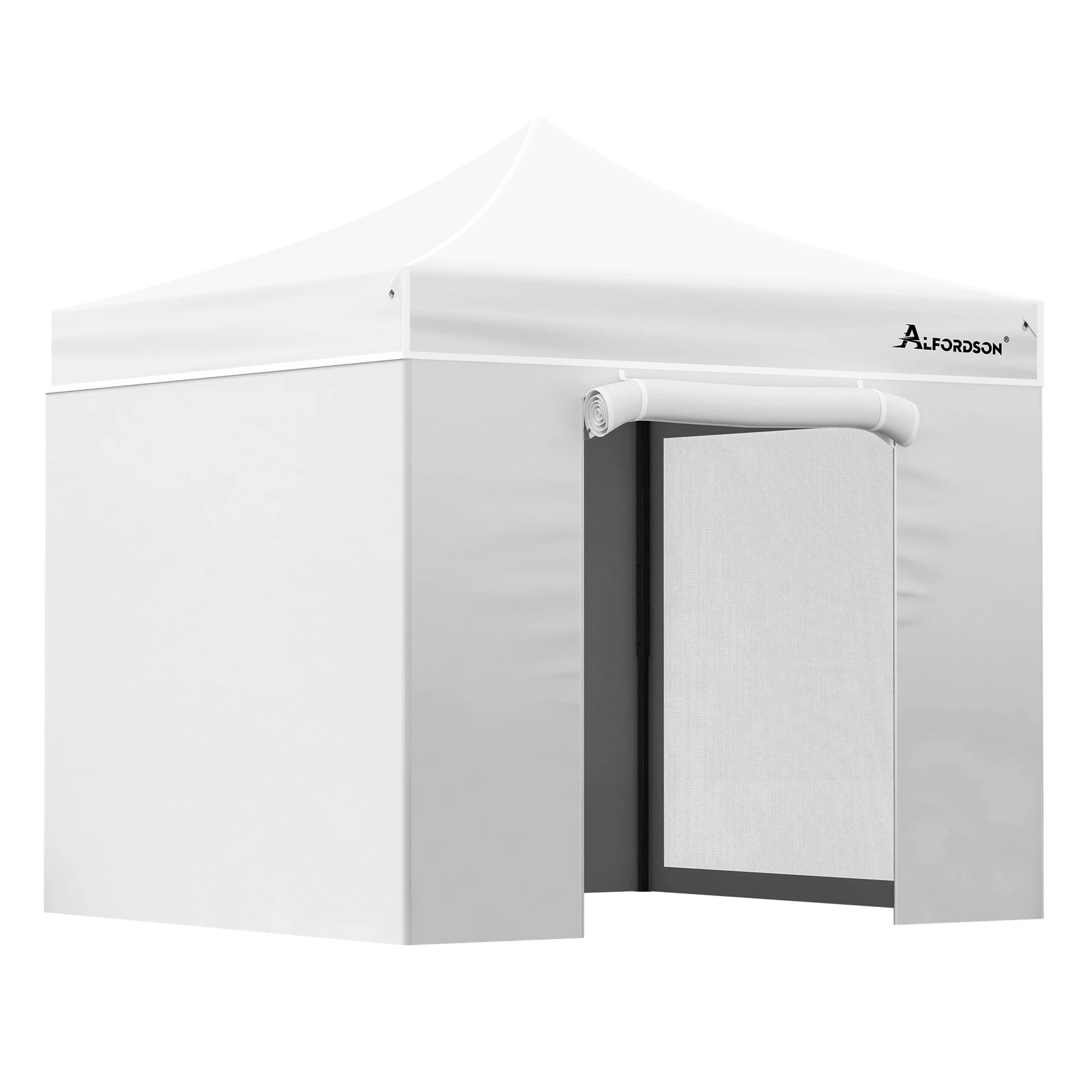 1 Alfordson Gazebo 3x3m Pop Up Marquee 600D Oxford Folding Camping Tent - White, 1 of 9