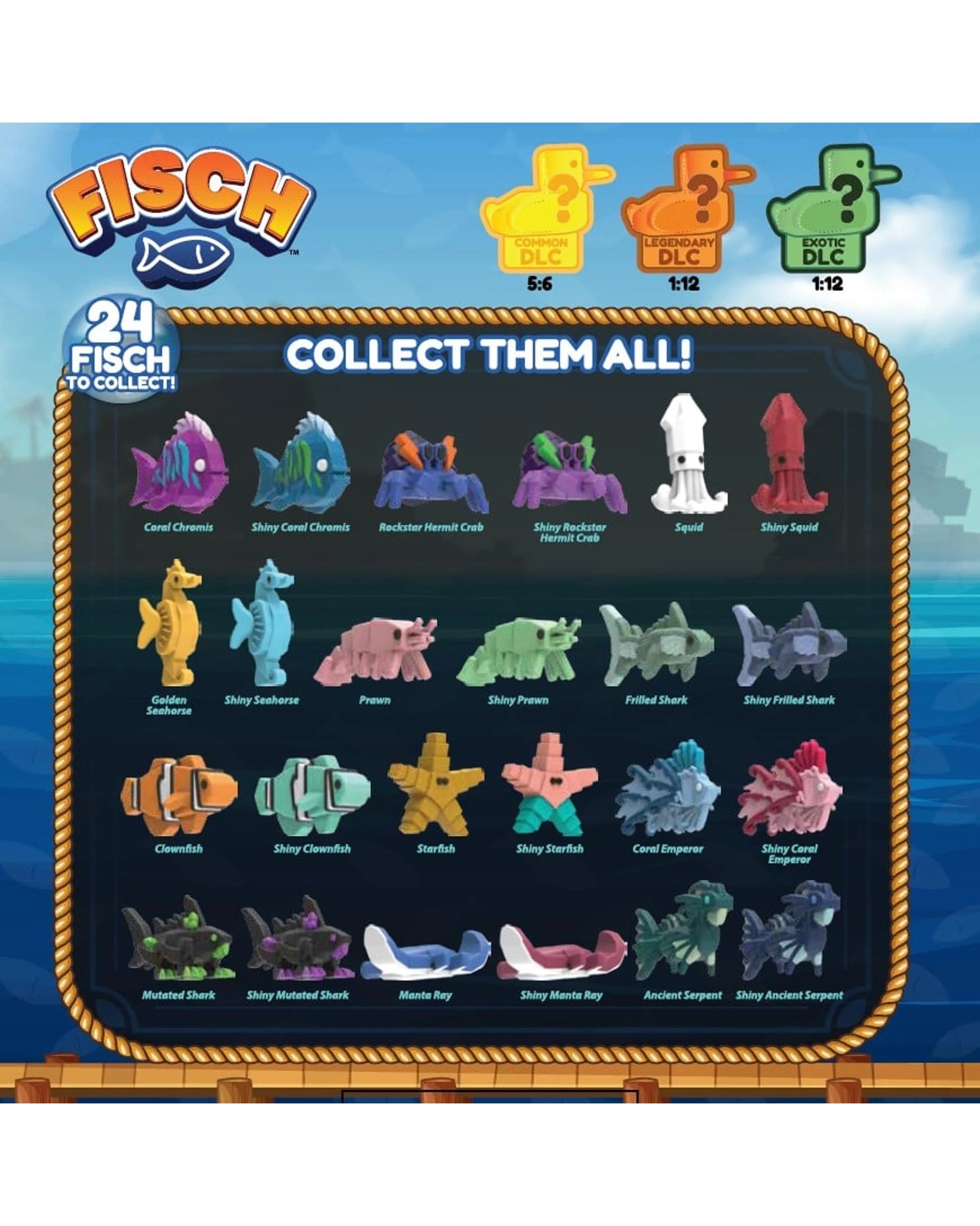 4 Fisch Roblox Series 1 Collectable Microfigure Blind Box, 4 of 4