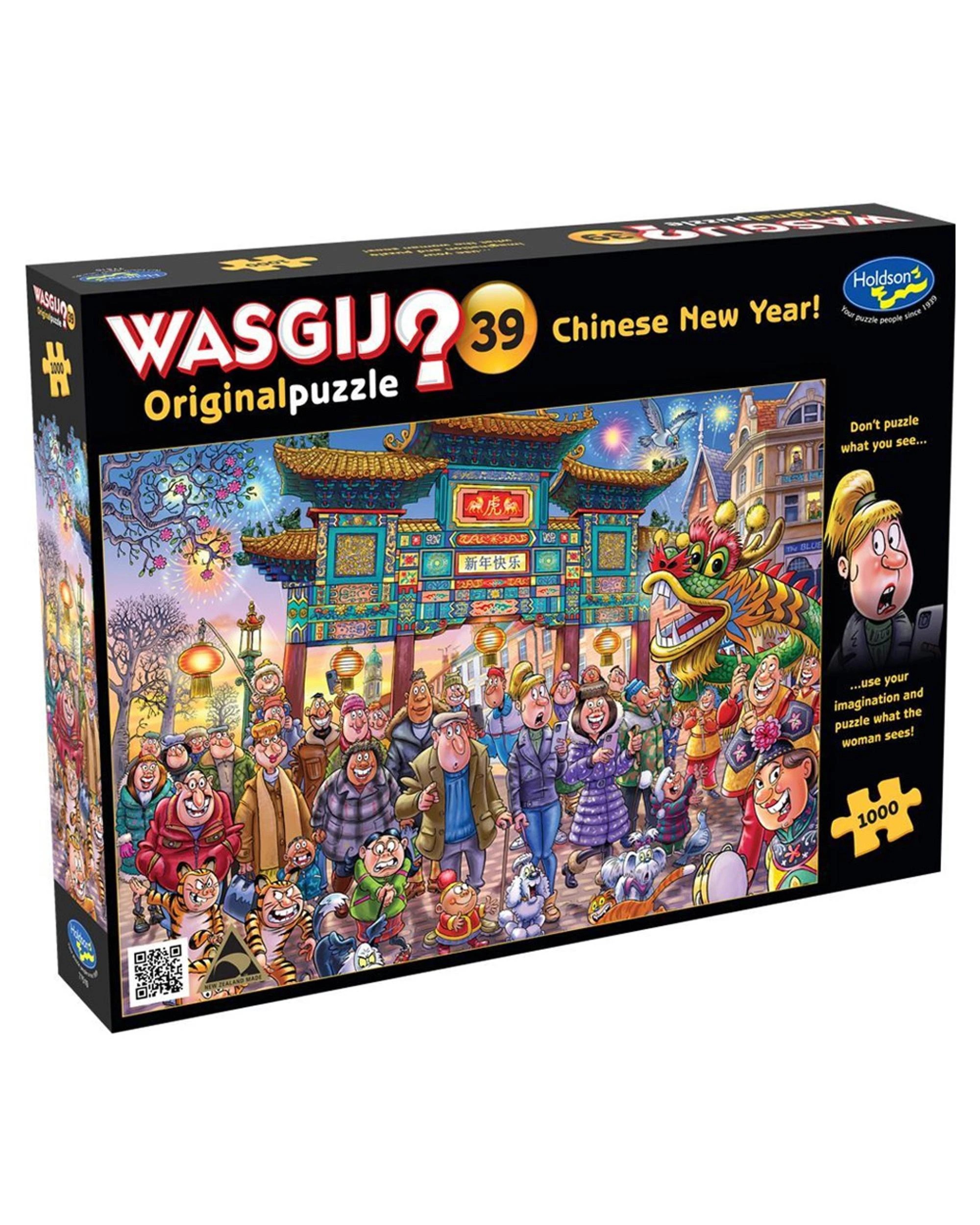 1 WASGIJ Original #39 Chinese New Year 1000 Piece Jigsaw Puzzle, 1 of 2