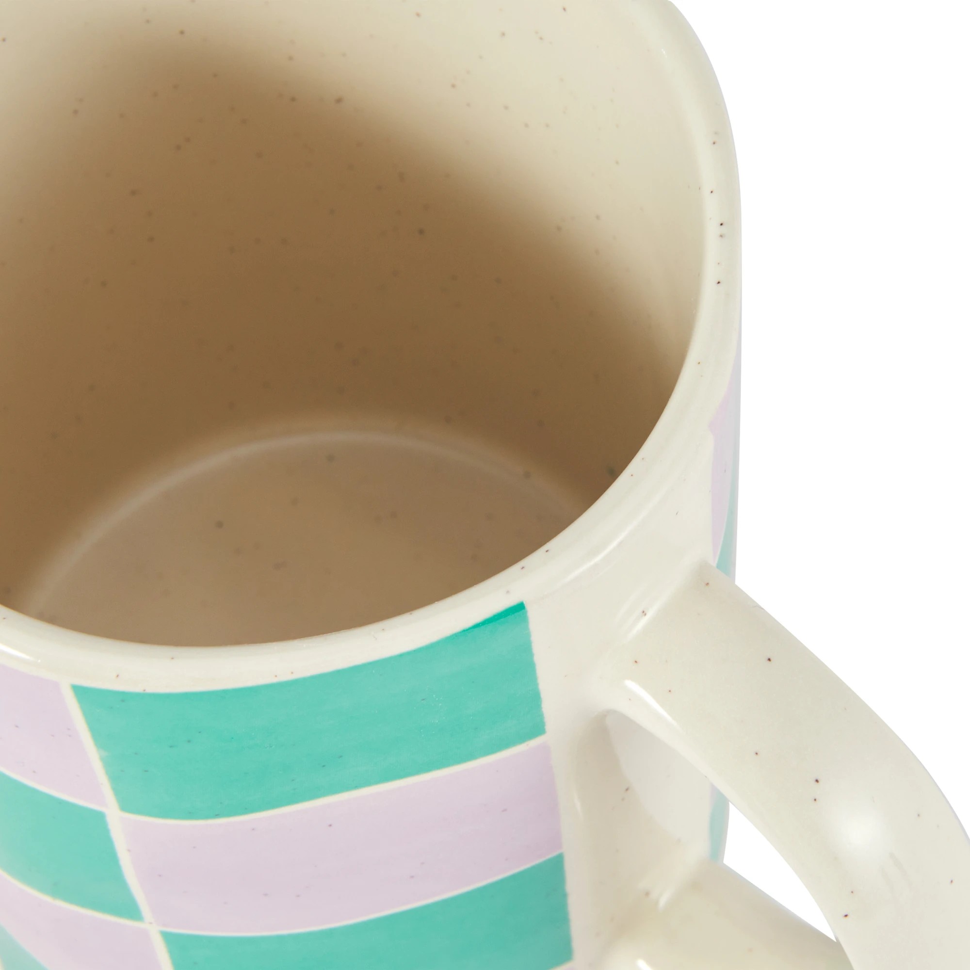 2 Lilac Green Grid Mug, 2 of 2