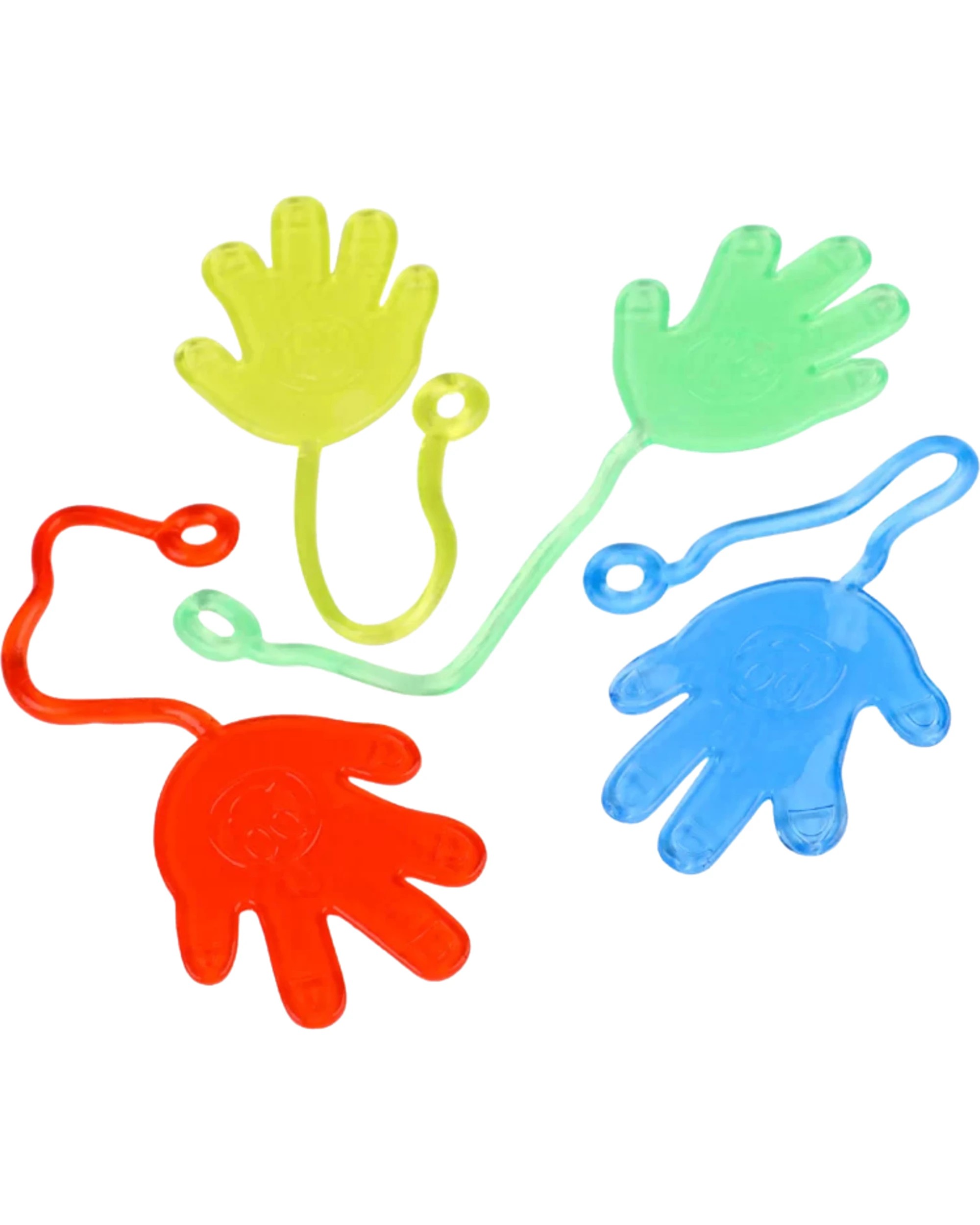 1 Partyrama Mini Sticky Hands Pack of 4 - Multi, 1 of 4