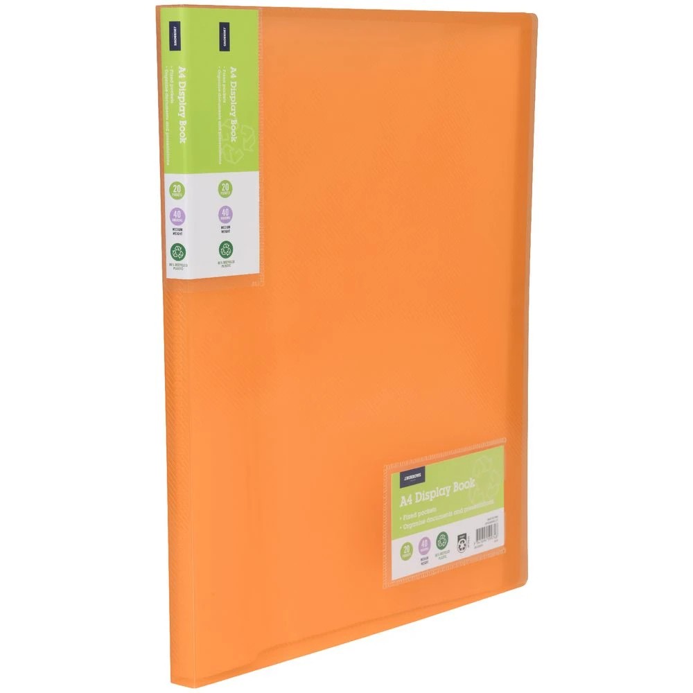 2 J.Burrows Ice Display Book 20 Pocket Orange, 2 of 4