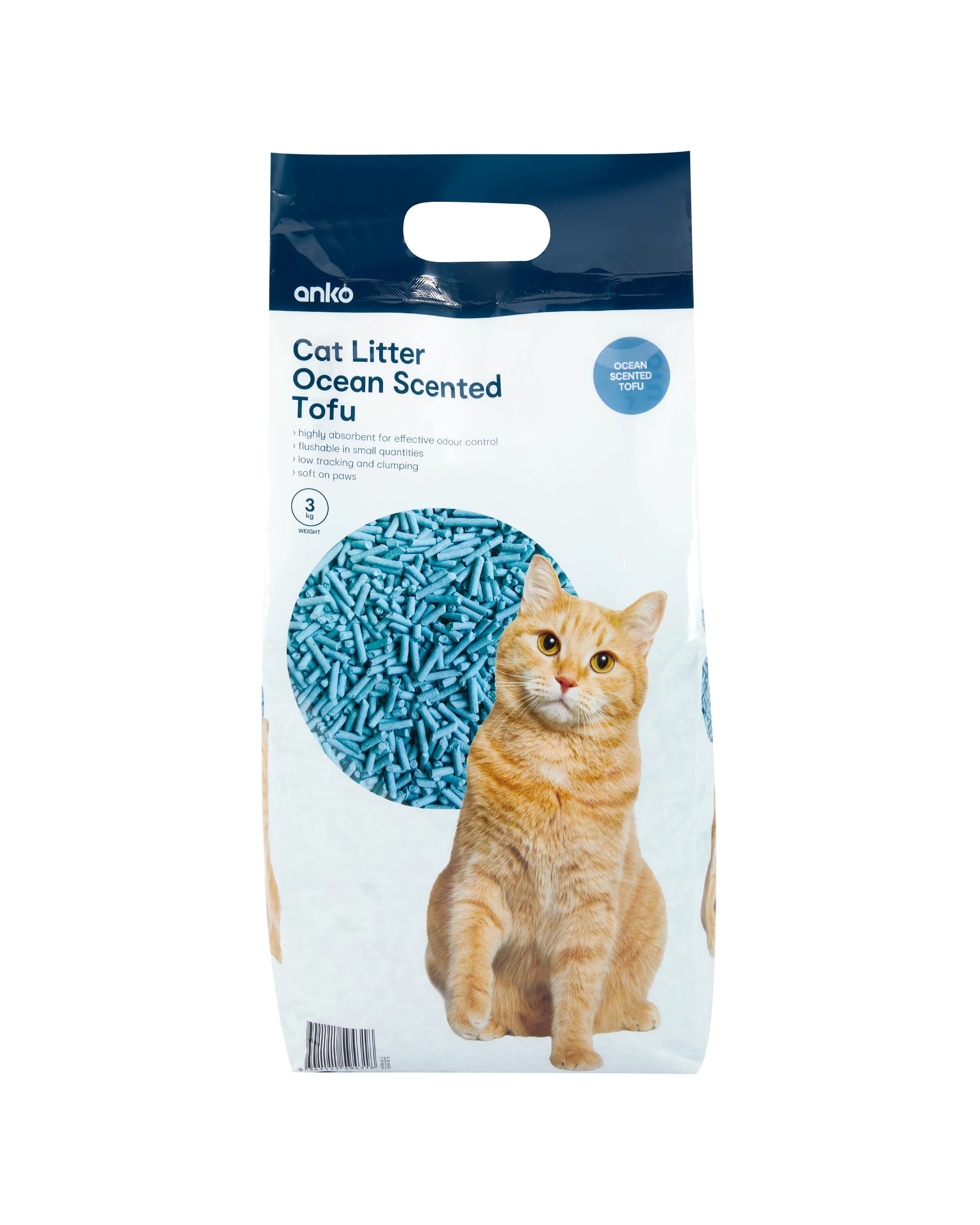 1 Tofu Cat Litter Ocean 3kg, 1 of 2